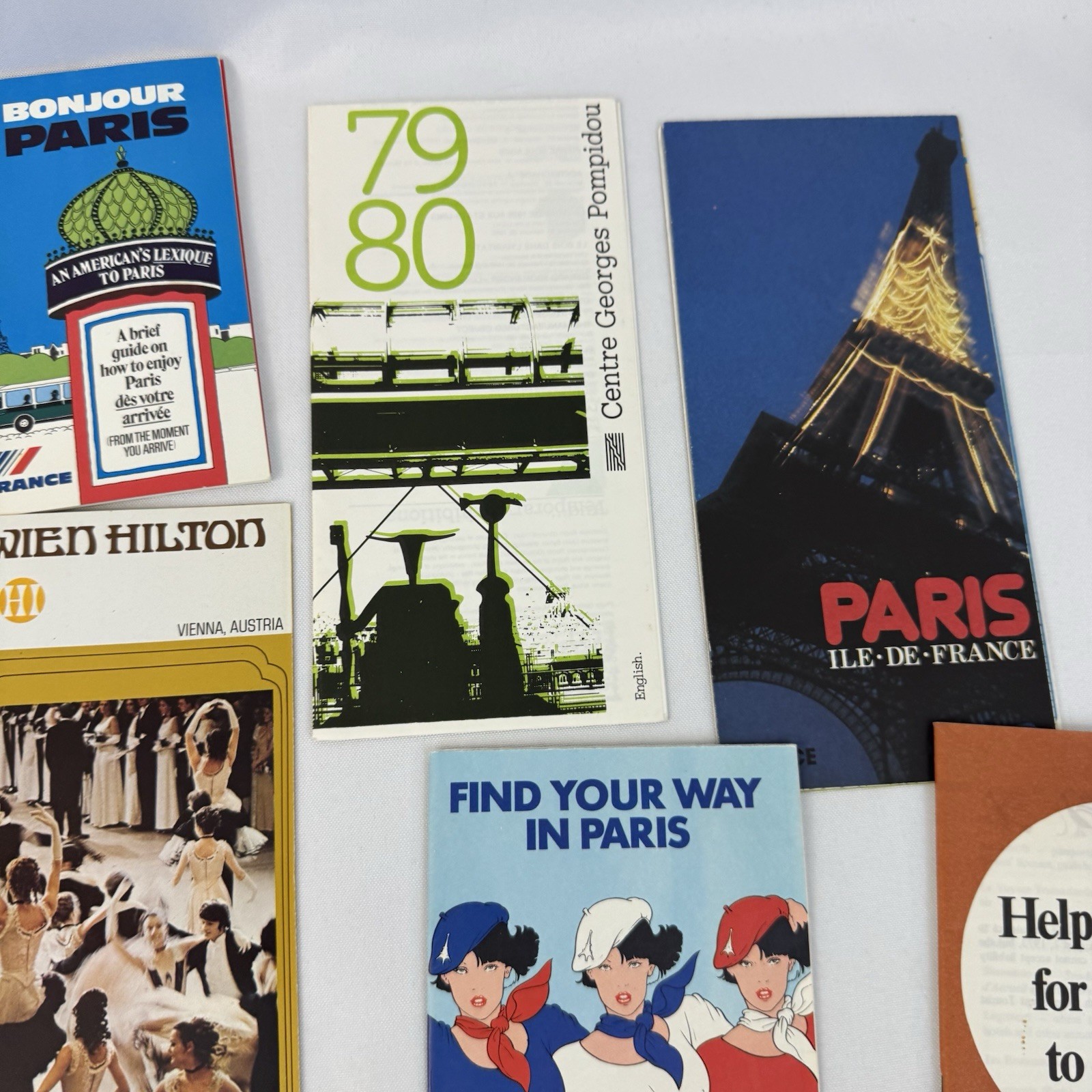 1979 Knollworld “Tale of Three Cities” Winners Travel Kit Paris Vienna Brochures