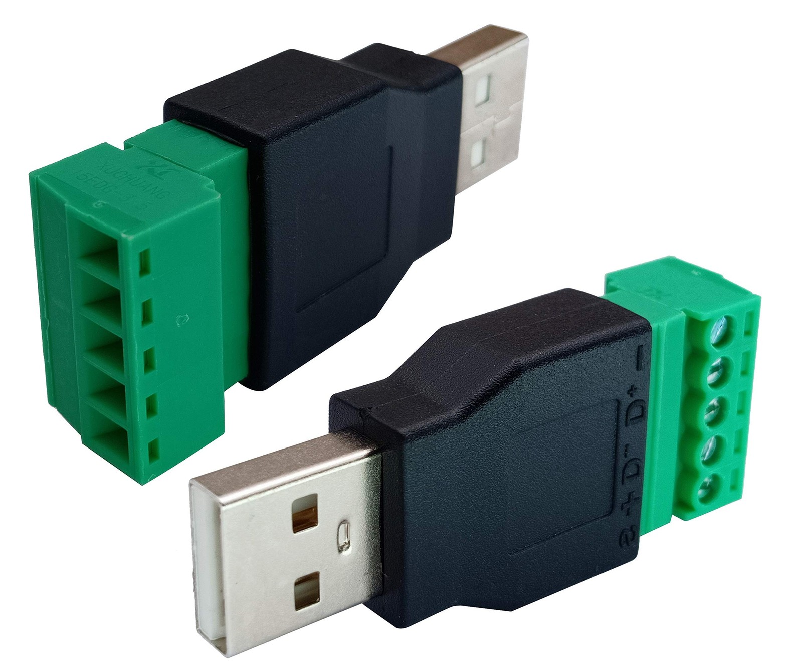 USB 2.0 A Screw Terminal Block Adapter USB 2.0 A Male to 5 Pin/Way Female Bol…