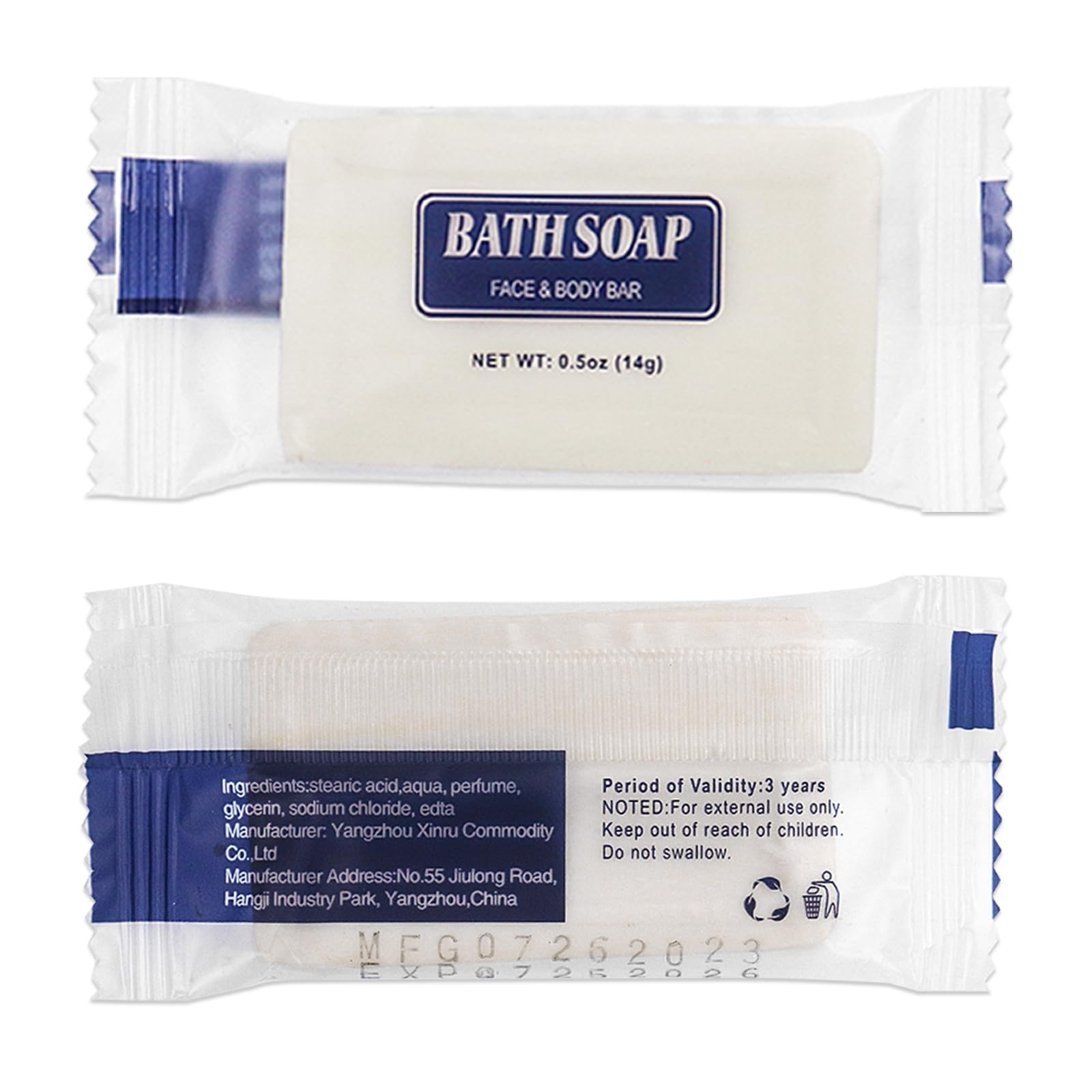 Travel Size Hotel Toiletries Bulk Set: 20 Bar Soap 0.5oz, 20 Shampoo, 20 Body…