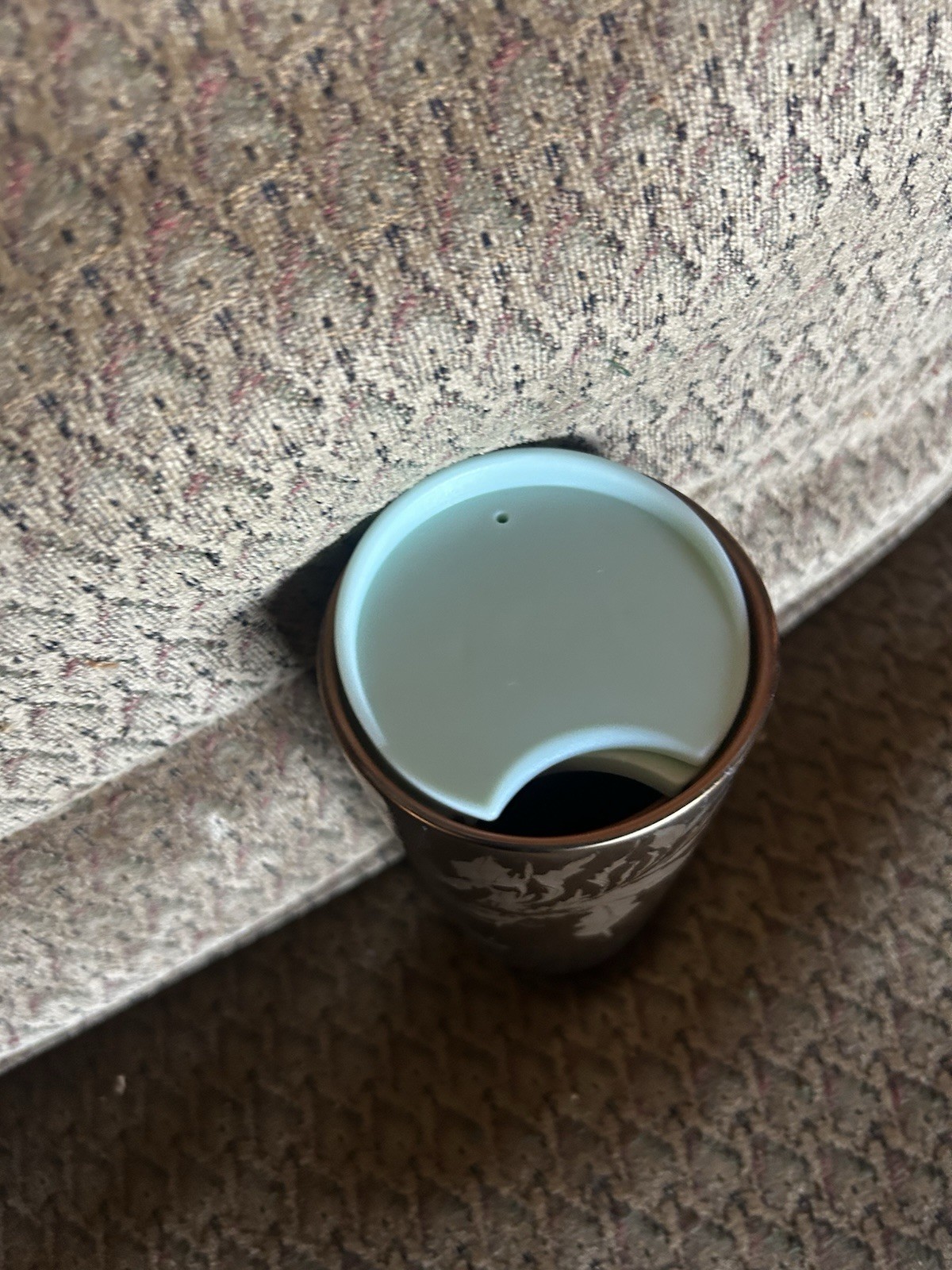Starbucks Mermaid Insulated Metal Tumbler 16 oz Bronze/Blue Drink-Through Lid