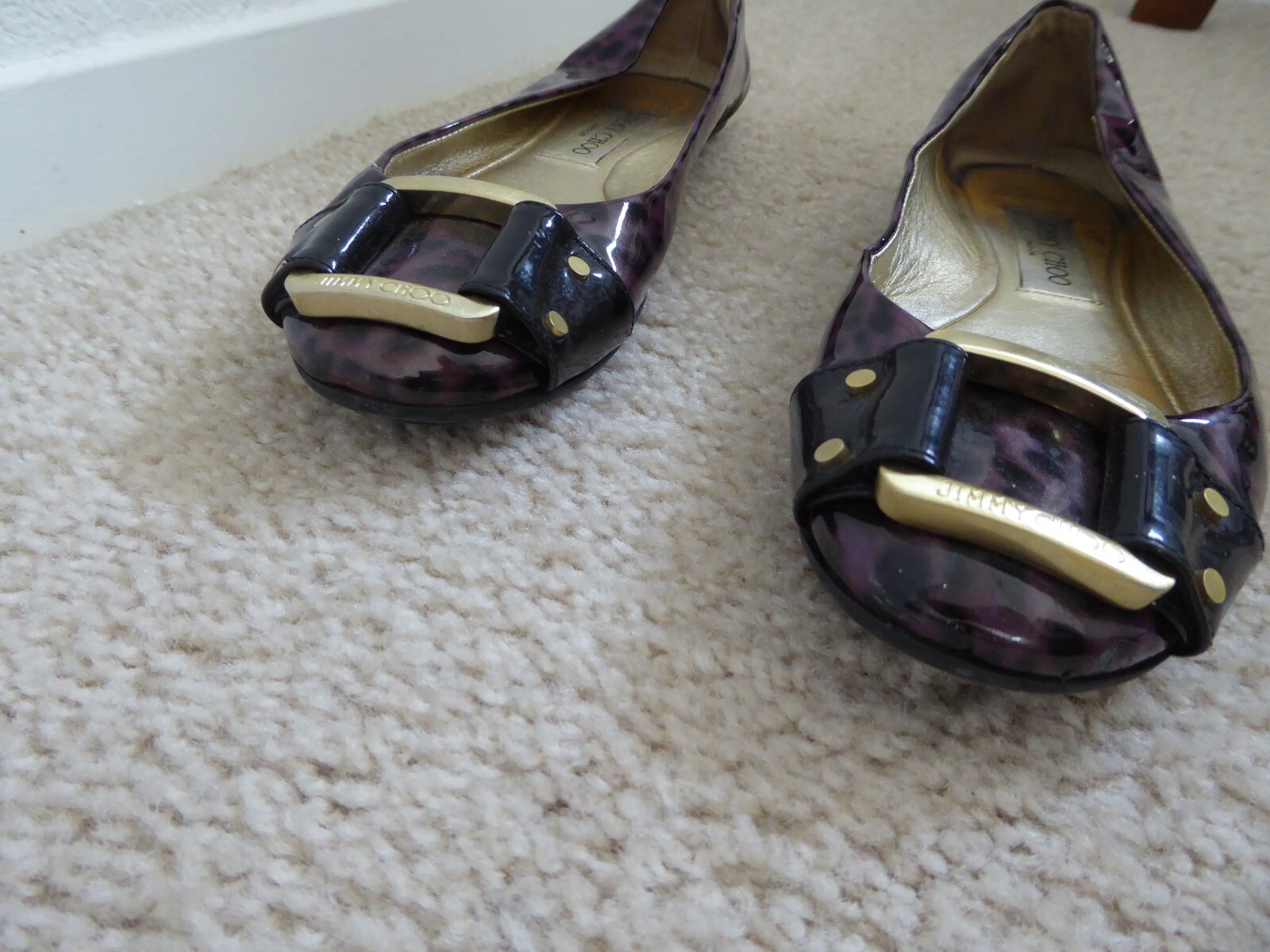 Jimmy Choo London Patent Leather Ballet Flats Size 36