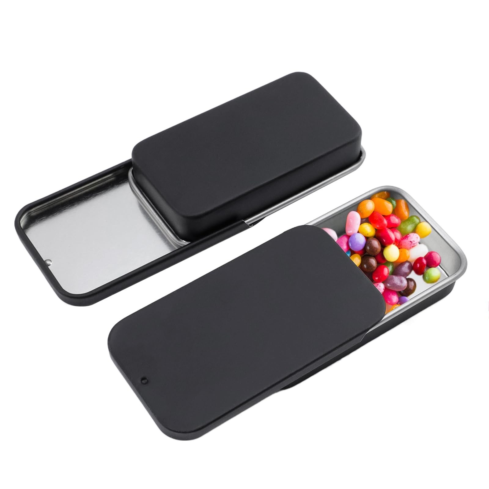 Coshar 20pcs Mini Slide Top Tin Containers Portable Rectangular Box for Craft…