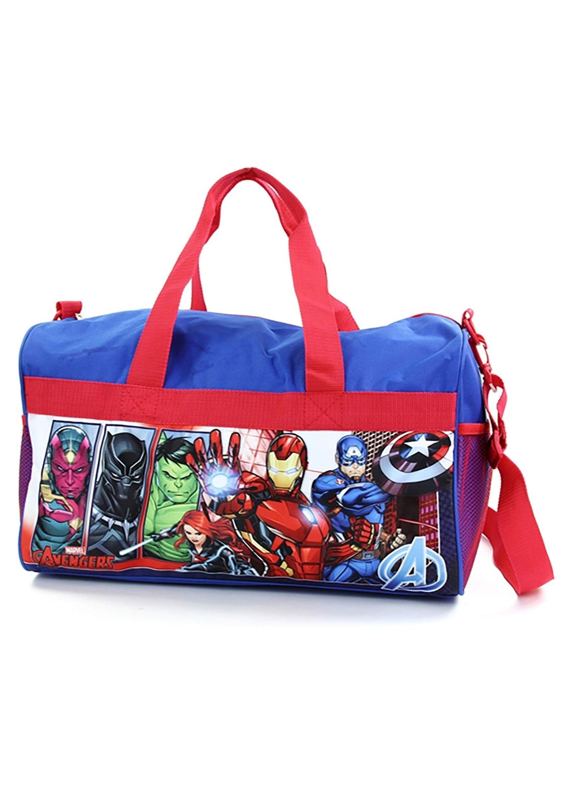 Boys Avengers 18″ Blue/Red Duffel Bag Standard