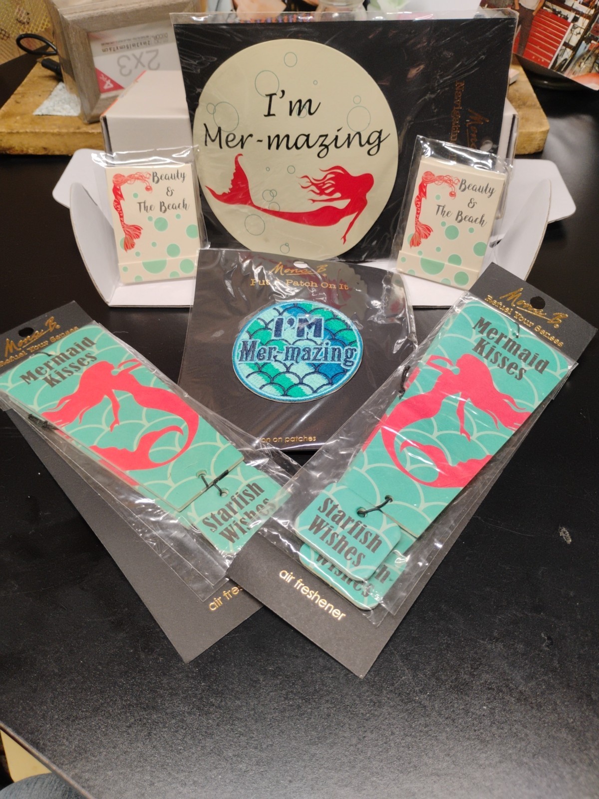 6 Piece Mermaid Car Accessories Kit