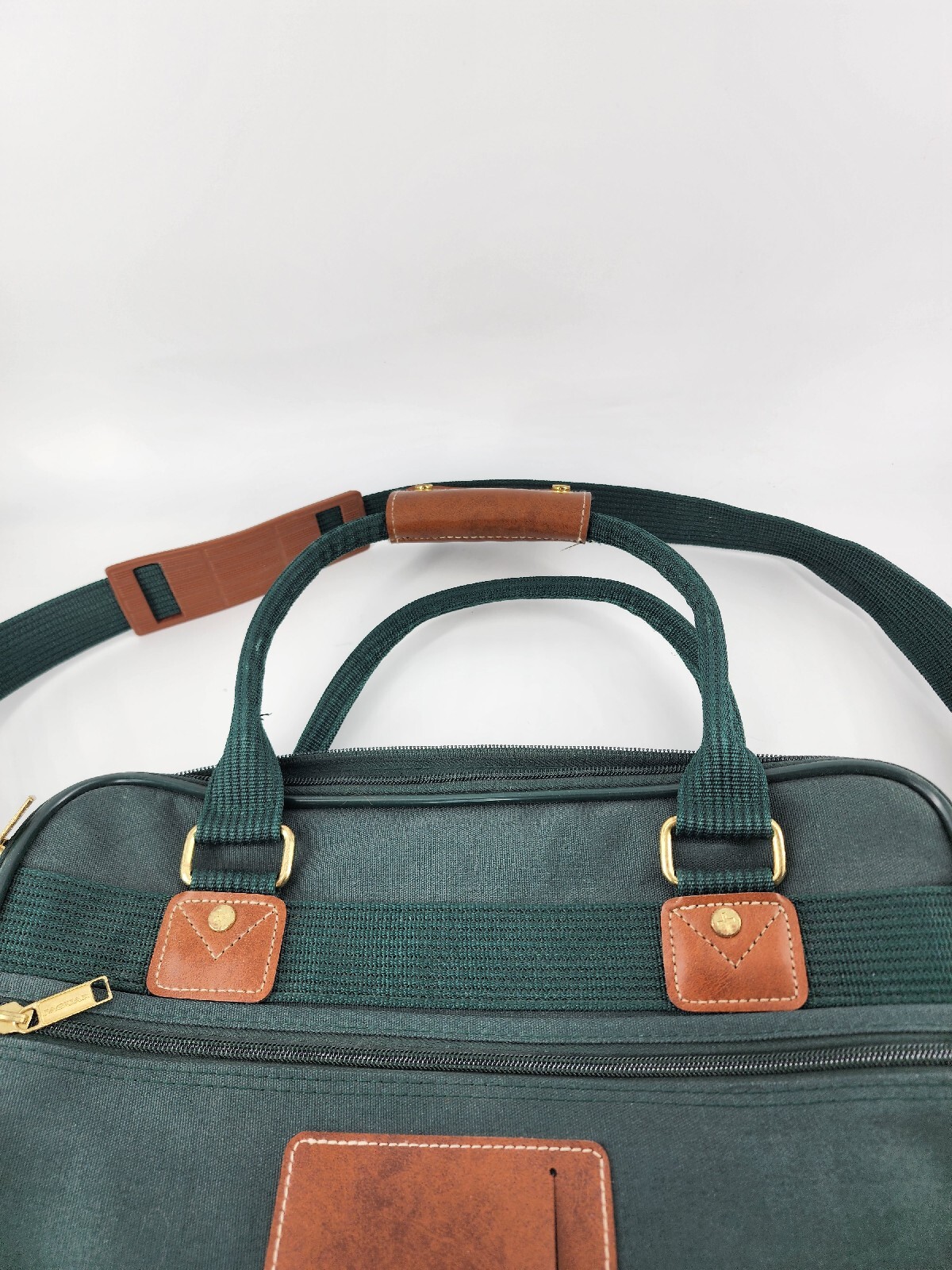 Jaguar Canvas/ Travel / Messenger Bag Luggage With Shoulder Strap – Hunter Green