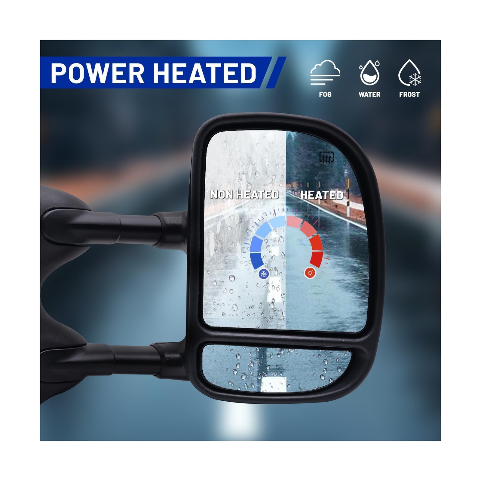 TNMT Power Heated Towing Mirrors Compatible with 1999-2007 Ford F250 F350 F45…