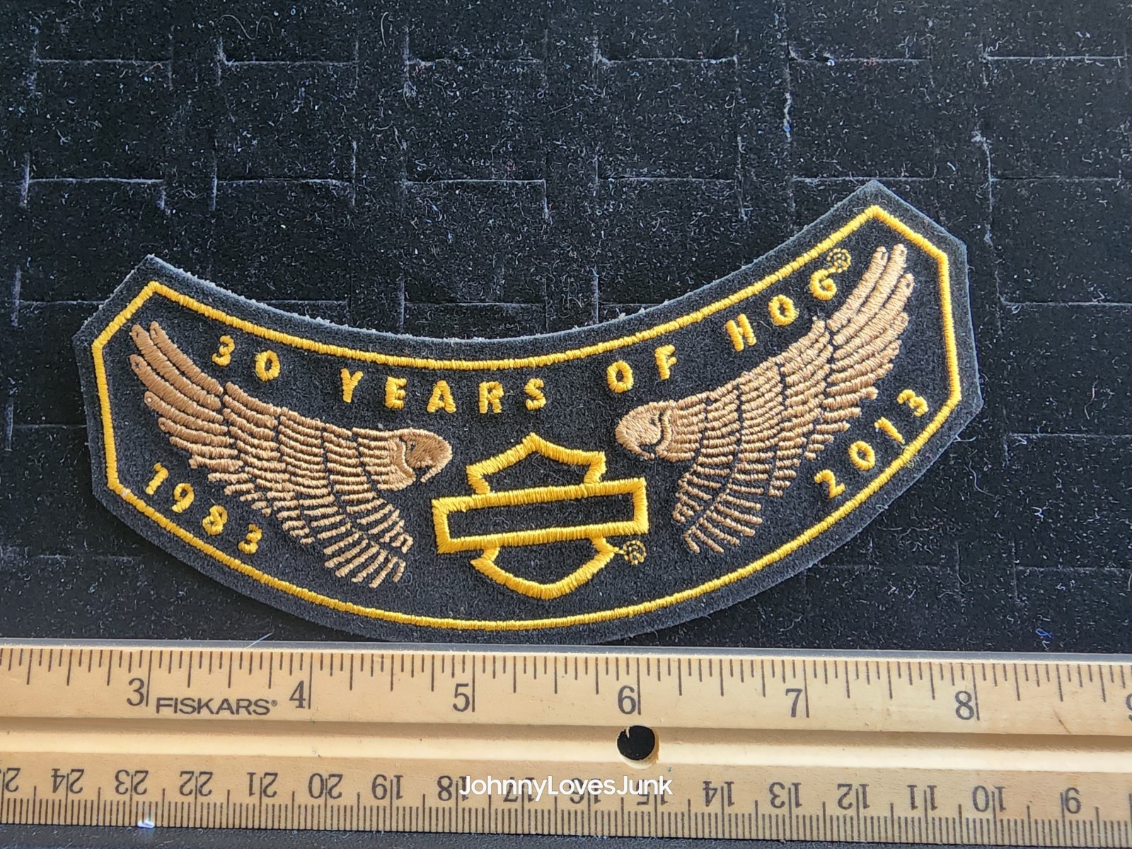 Harley-Davidson Owners Group 30 Yr Rocker Patch New Embroidered Vest/Jacket