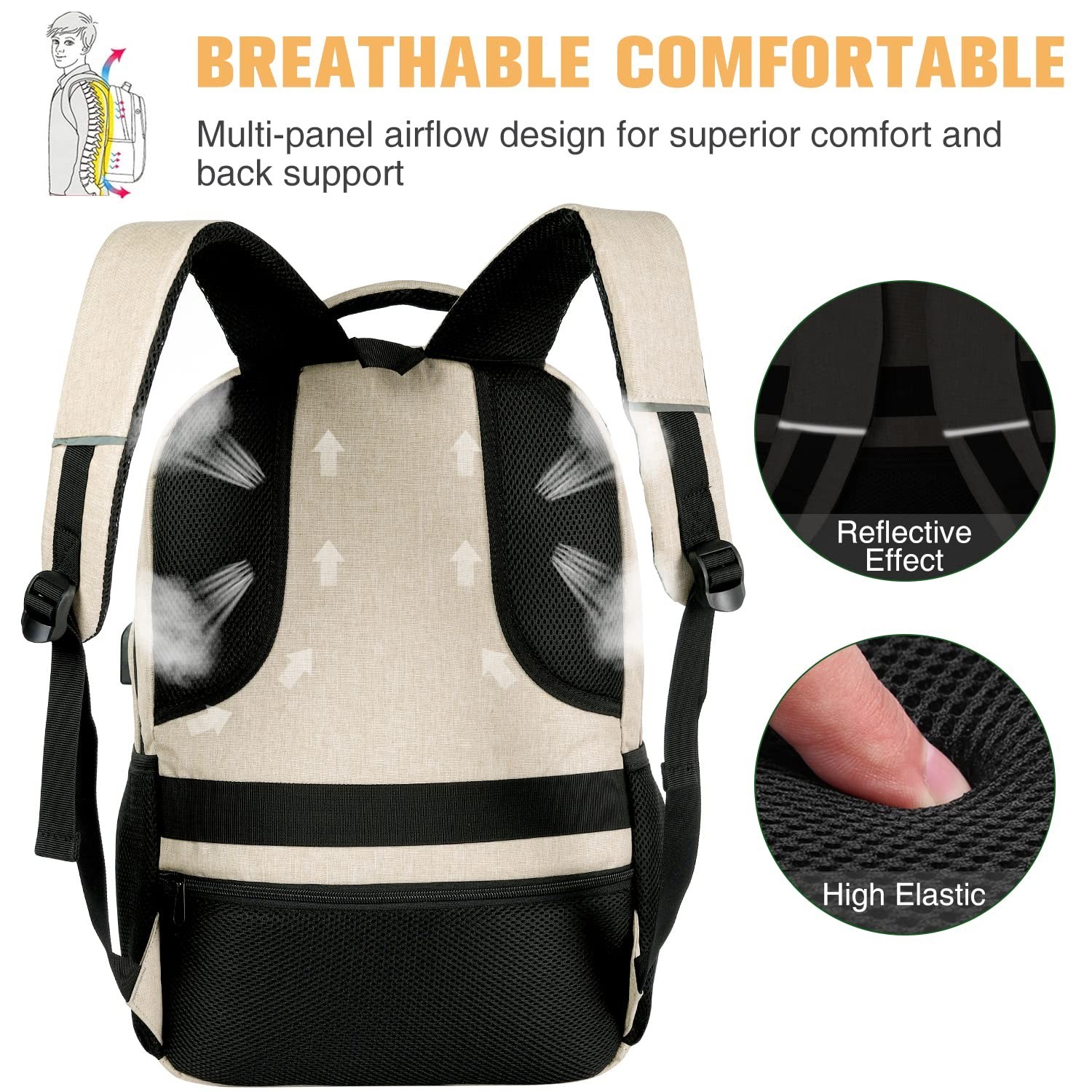 Paude Backpack for Teens, Laptop, College, University, Business, Travel – 15….