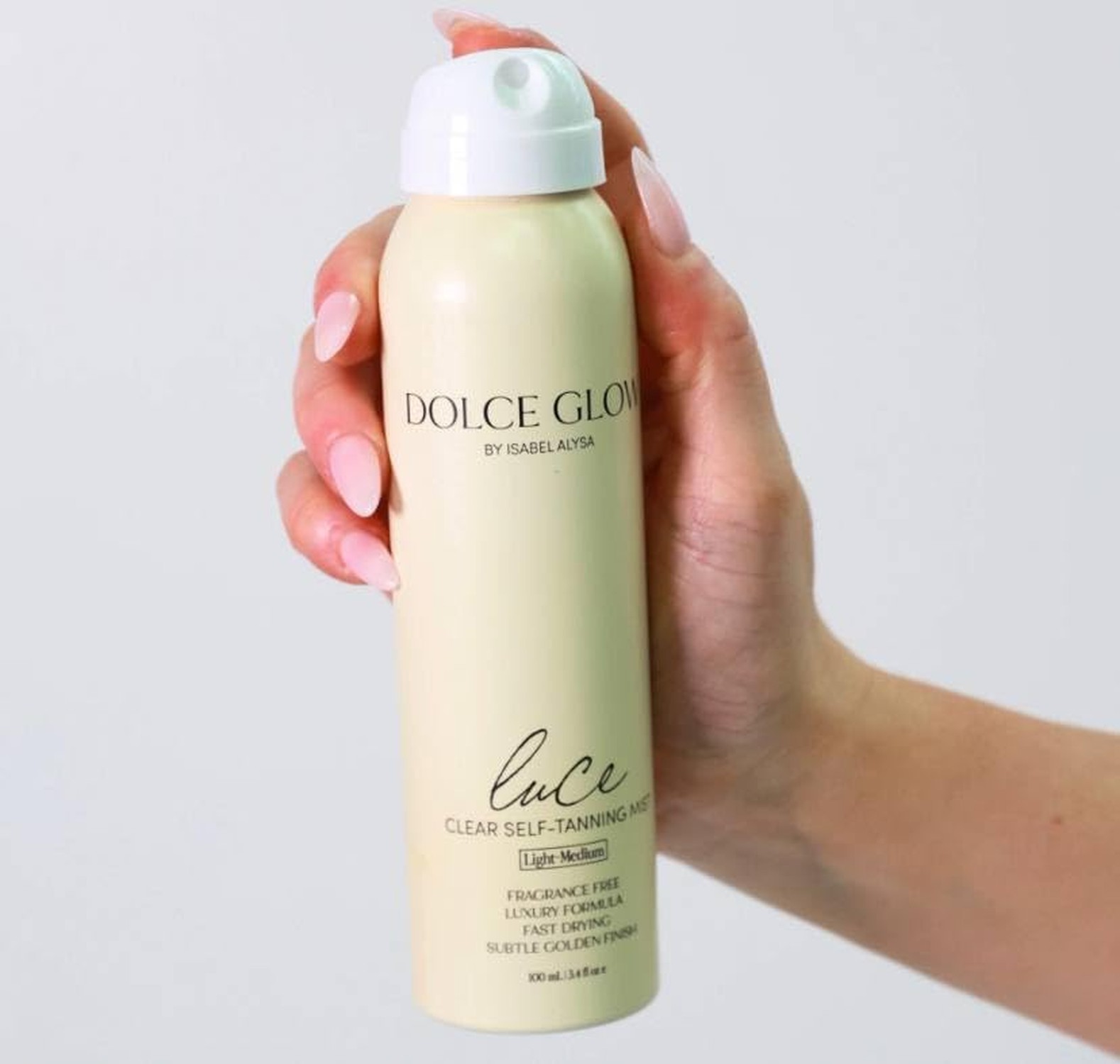 DOLCE GLOW Luce Clear Self-Tanning Mist Mini (Travel Size), 3.4 Fl Oz (Pack o…