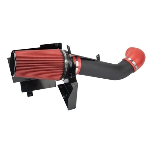 Cold Air Intake Kit with Filter Heat Shield for 99-06 GMC/Chevy V8 Red