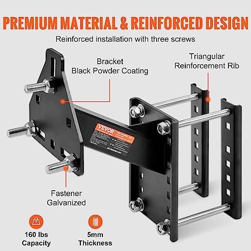 VEVOR Spare Tire Carrier, Trailer Spare Tire Mount, 160 lbs Capacity, Utility…