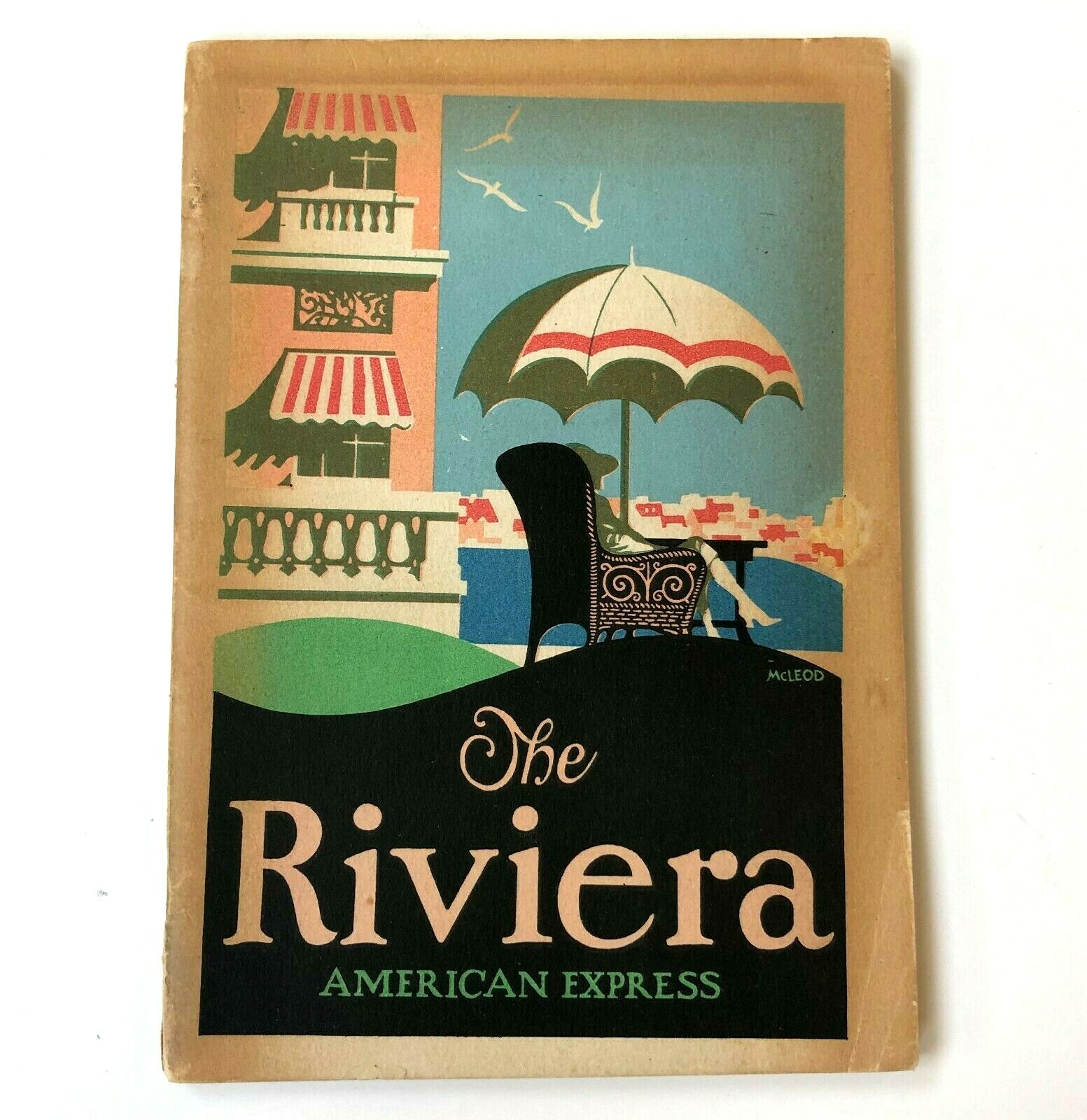 1926 American Express Riviera Brochure Travel Hotel Tour 64 Pages Antique Vtg