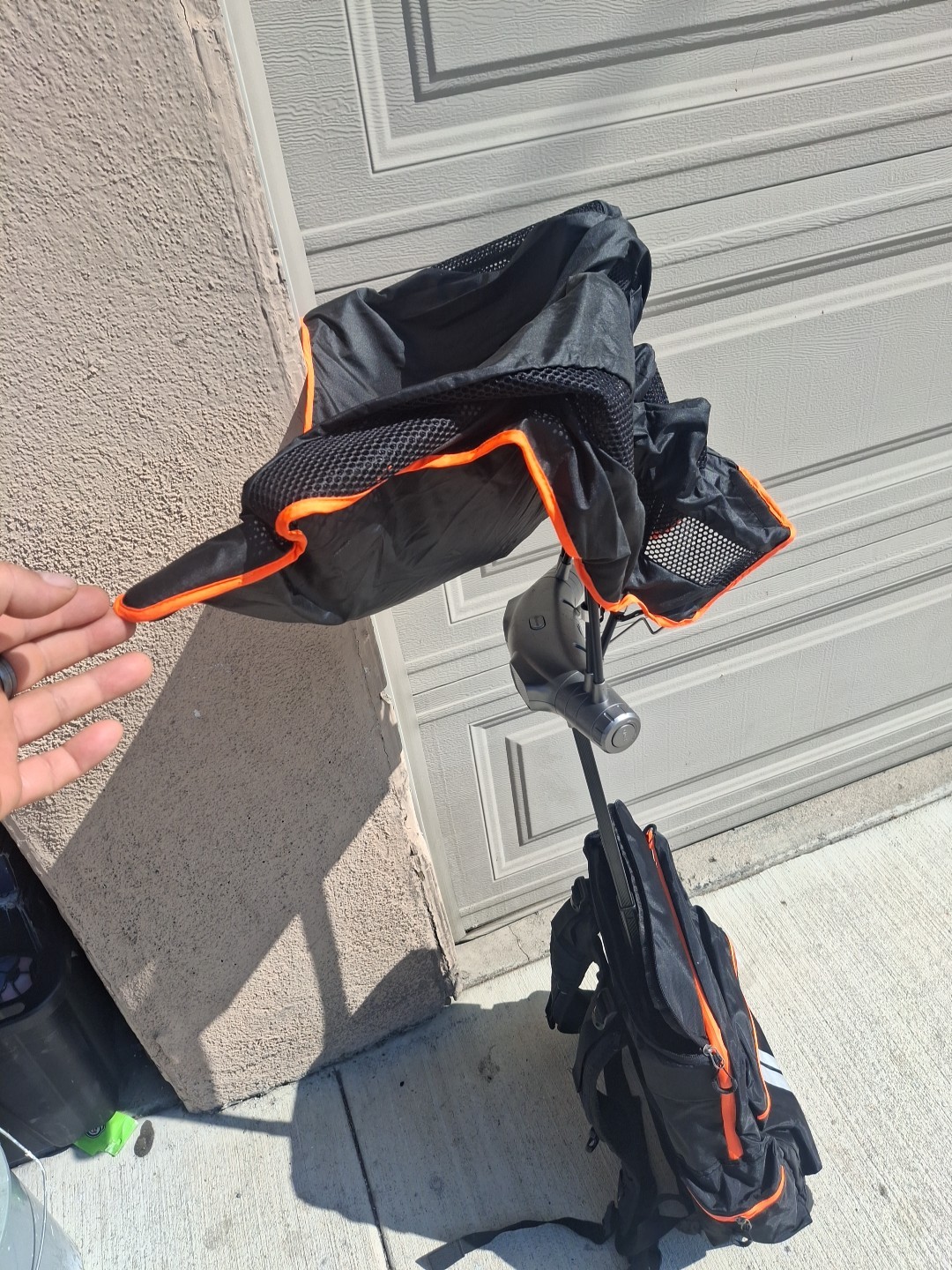 Funshell Backpack Umbrella (Black 20 Inches )usb Loptop Pocket