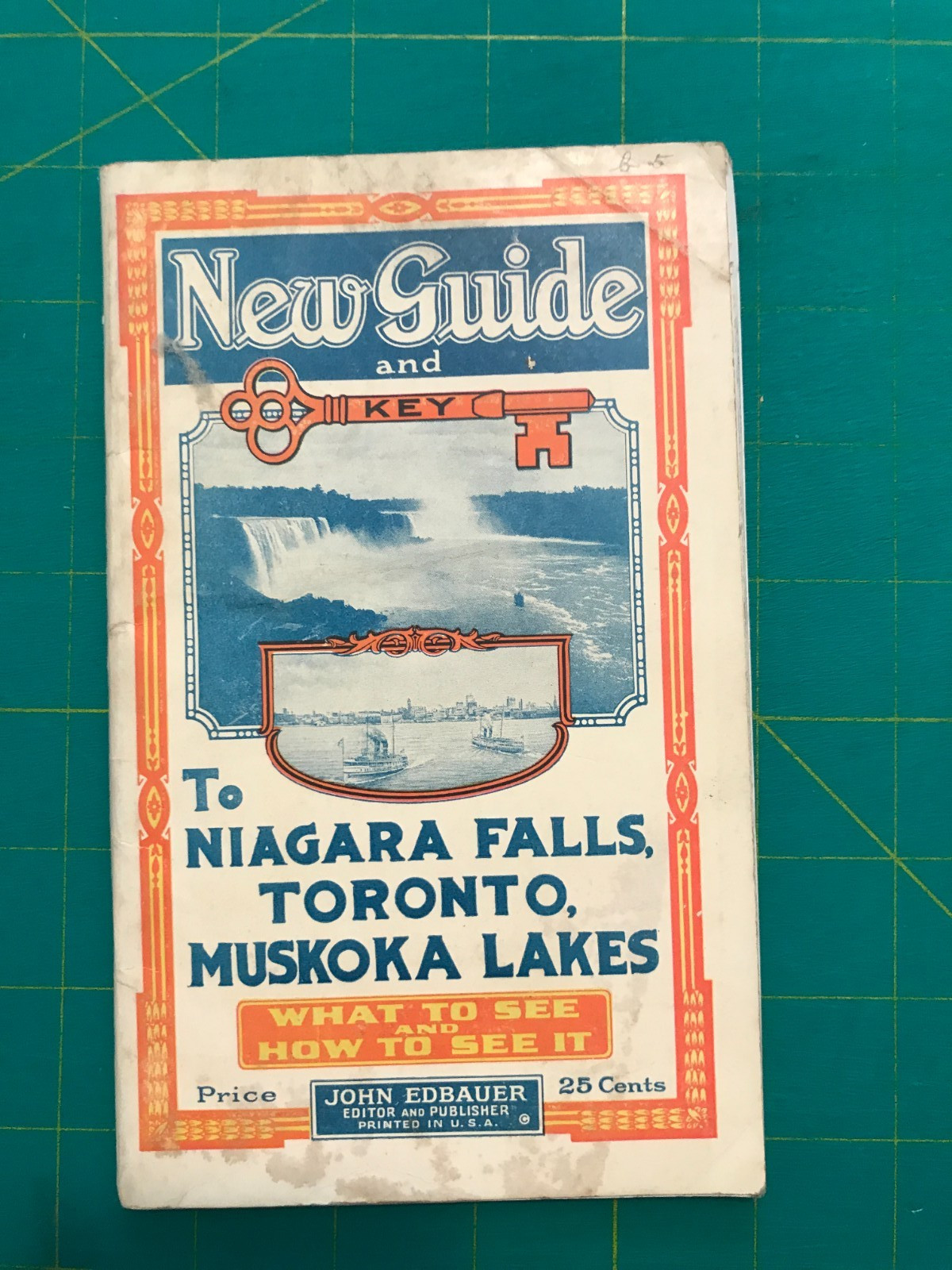 New Guide & Key to Niagara Falls, Toronto, Muskoka Lakes 1926