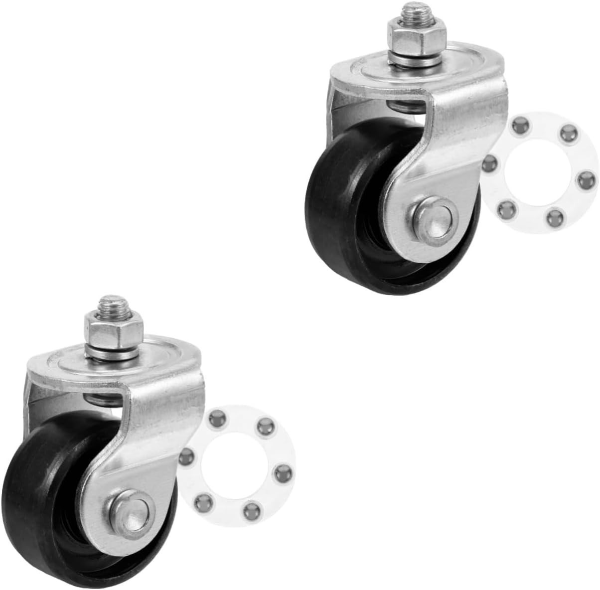 2Pcs Trailer Jack Front Wheels Swivel Replacement Heavy Duty Steel Car Jack A…