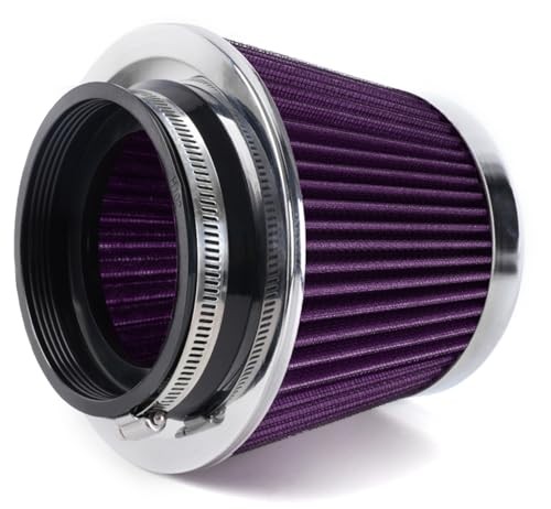 4-Inch Cold Air Intake Filter – Washable, High Performance, 3″ or Short Purple