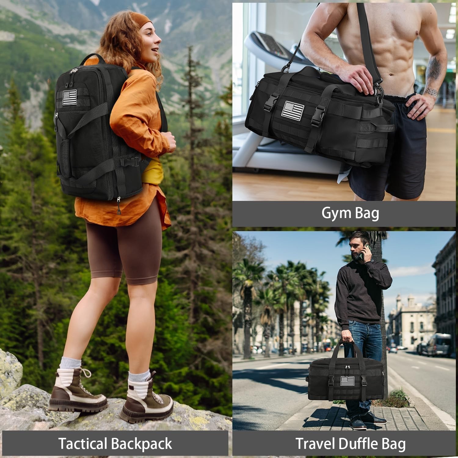 ETRONIK Gym Bags for Men Women, Carry On Luggage 22x14x9 Airline Approved, Ta…