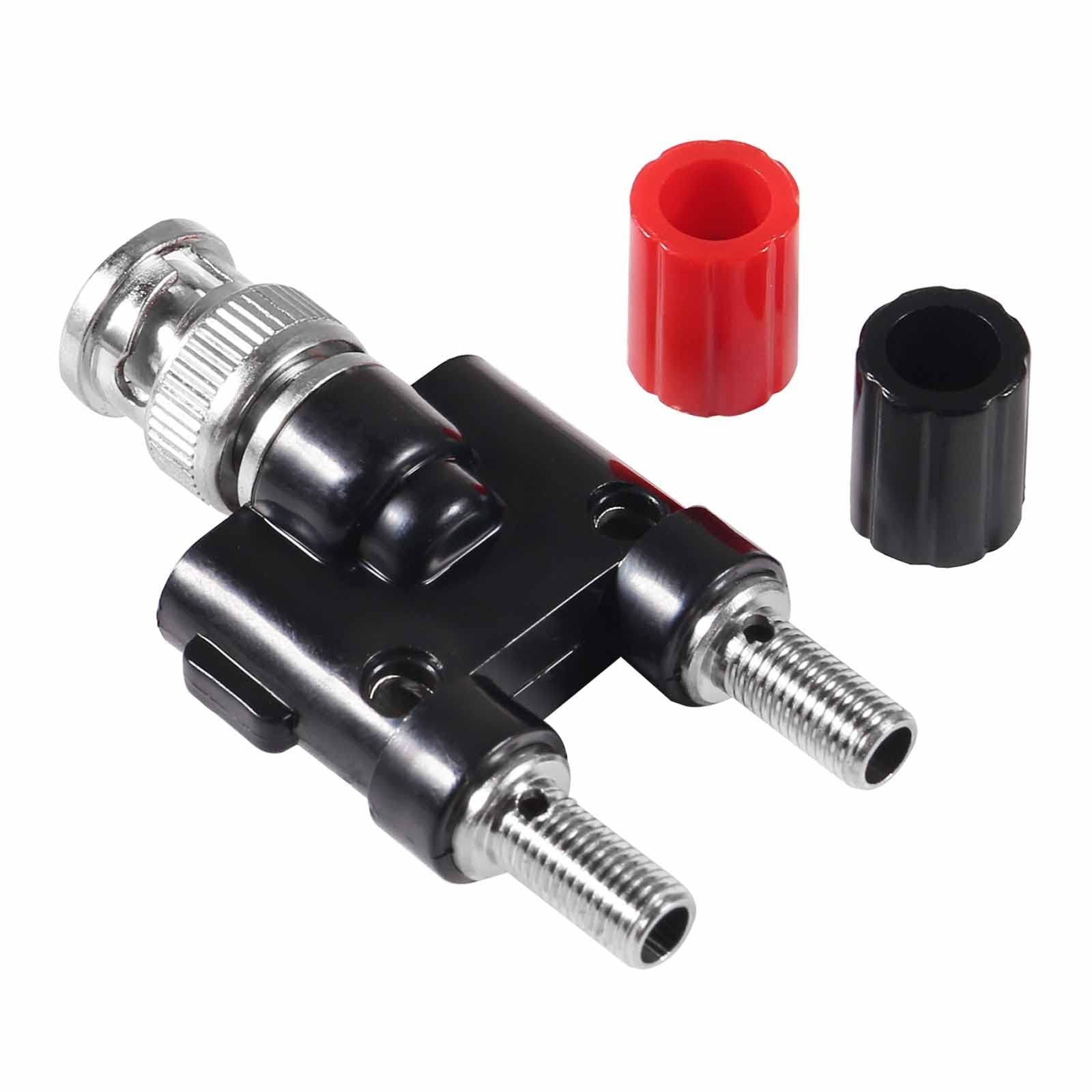 DIANN 4pcs BNC Male Plug to 2X 4mm Dual Banana Female Connector BNC Banana Ad…
