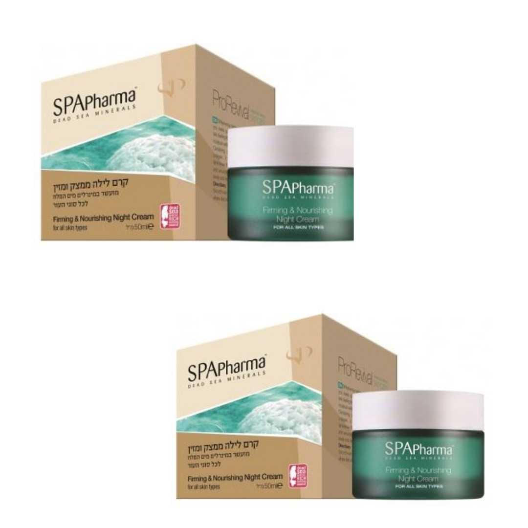 x2 SPA Pharma Dead Sea Minerals Night Extra Firming & Nourishing Cream 50ml