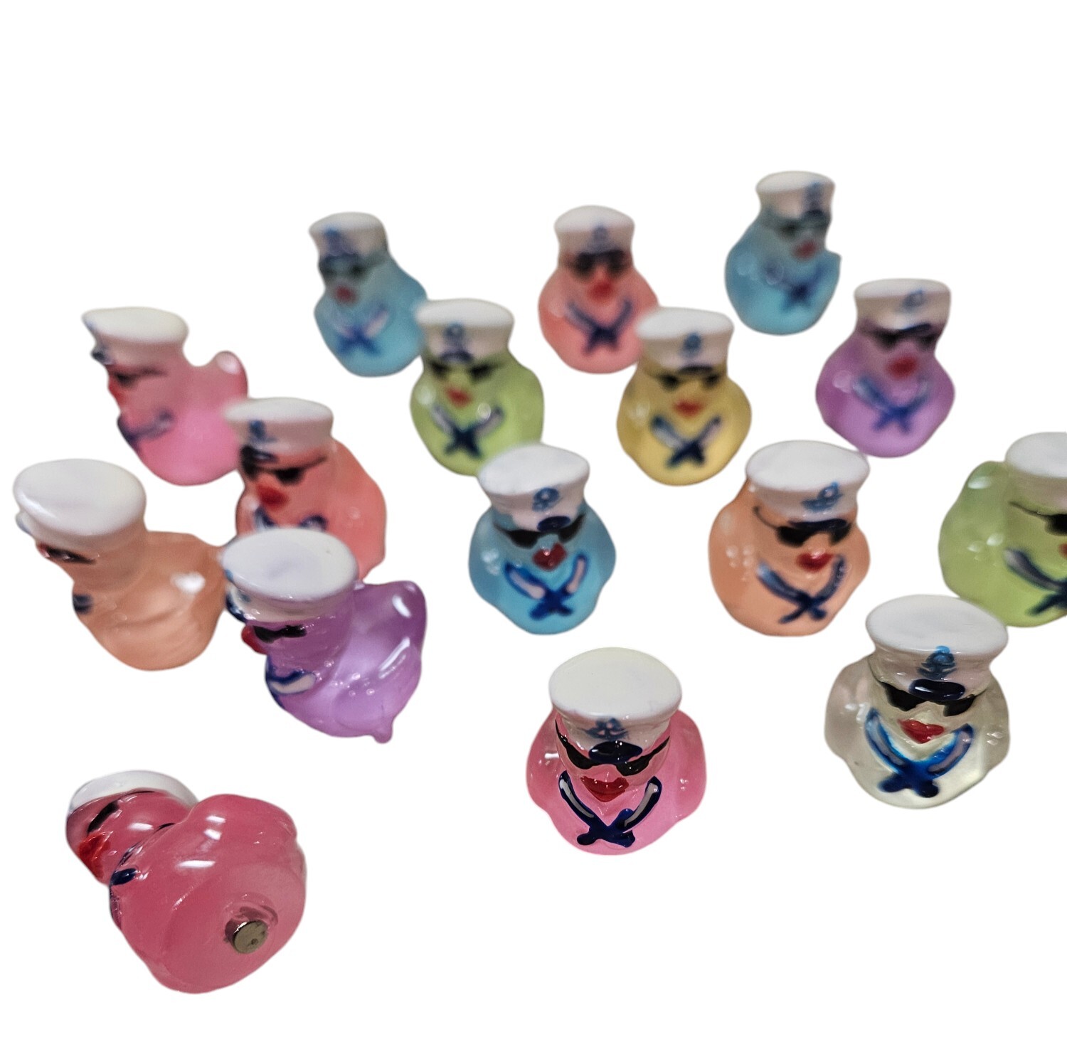 Ducks for Cruising Mini Duck Magnets Mini Sunglasses Captain Ducks Set of 15