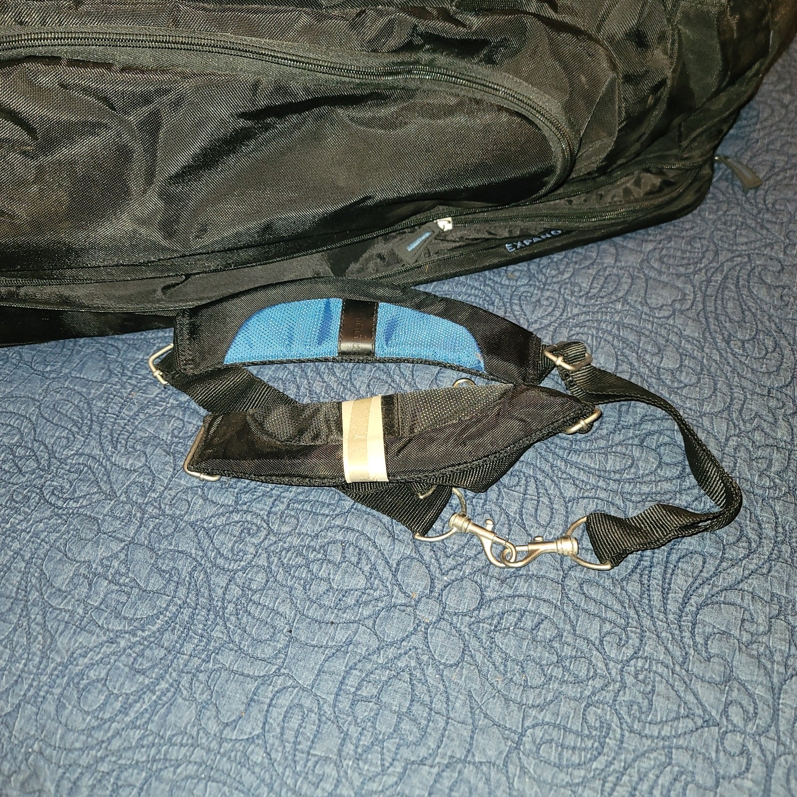 Sigg Large Rolling suitcase duffel shoulder strap LUGGAGE bag Travel 2 Piece