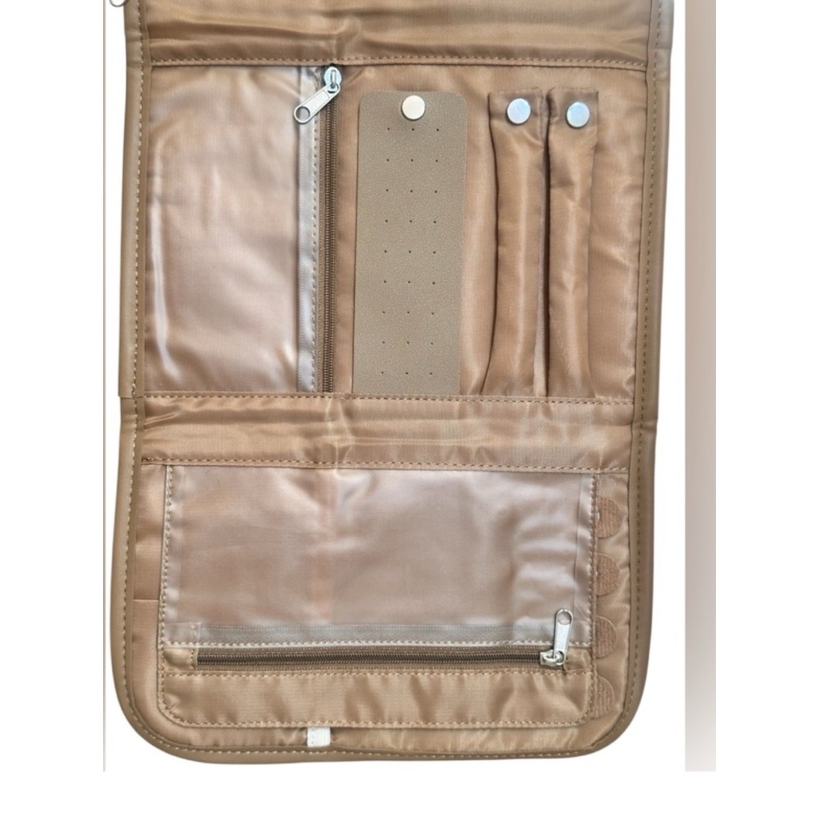 8 Other Reasons Tan Vegan Leather Jewelry Travel Pouch Bag, Brand New, MSRP $50