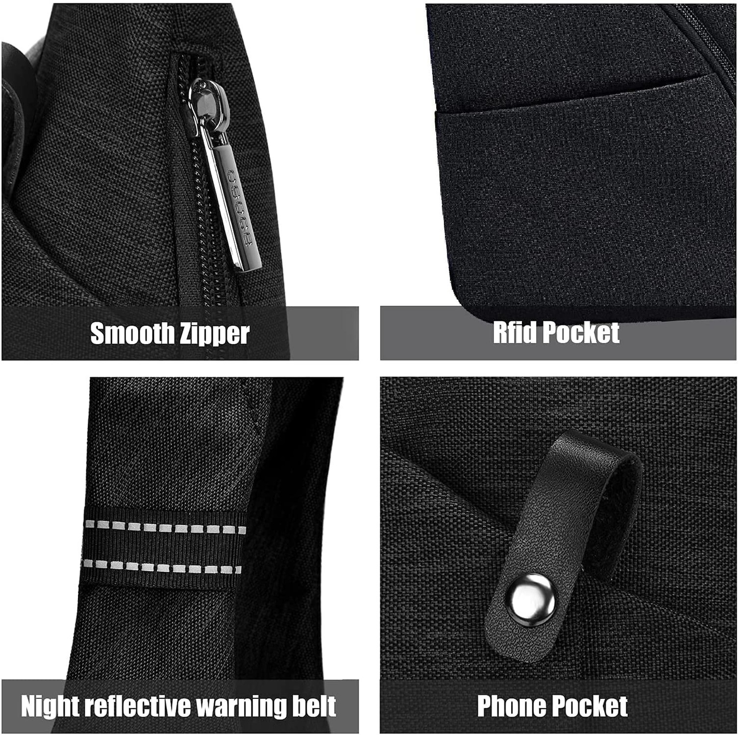 OSOCE Anti Theft Sling Bag for Men Women RFID Crossbody Bag Lightweight Trave…