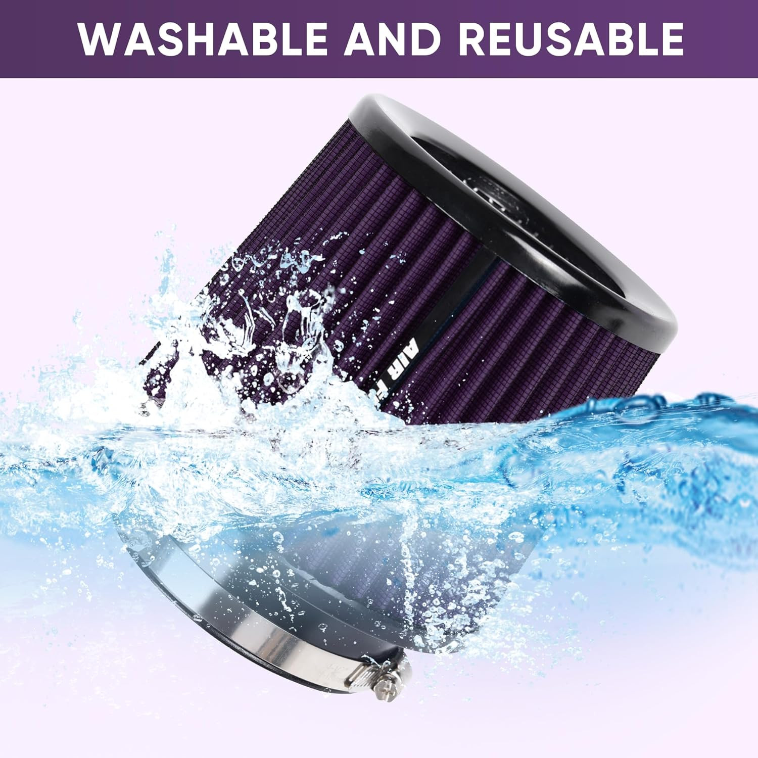 3 3.5 4 Inches Cold Air Intake Filter 76Mm 89Mm 101Mm High Performance Washable
