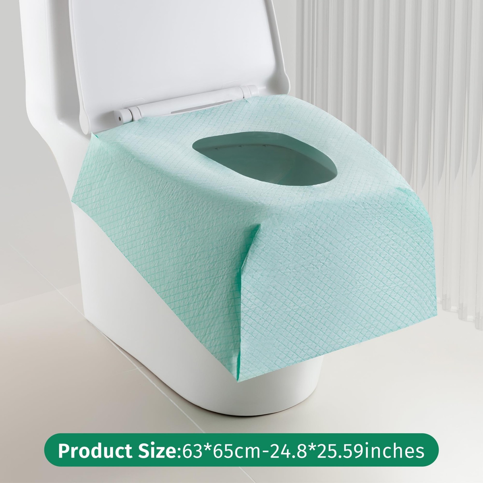 Full Coverage Toilet Seat Covers Disposable 20 Pack | Waterproof Full Coverag…