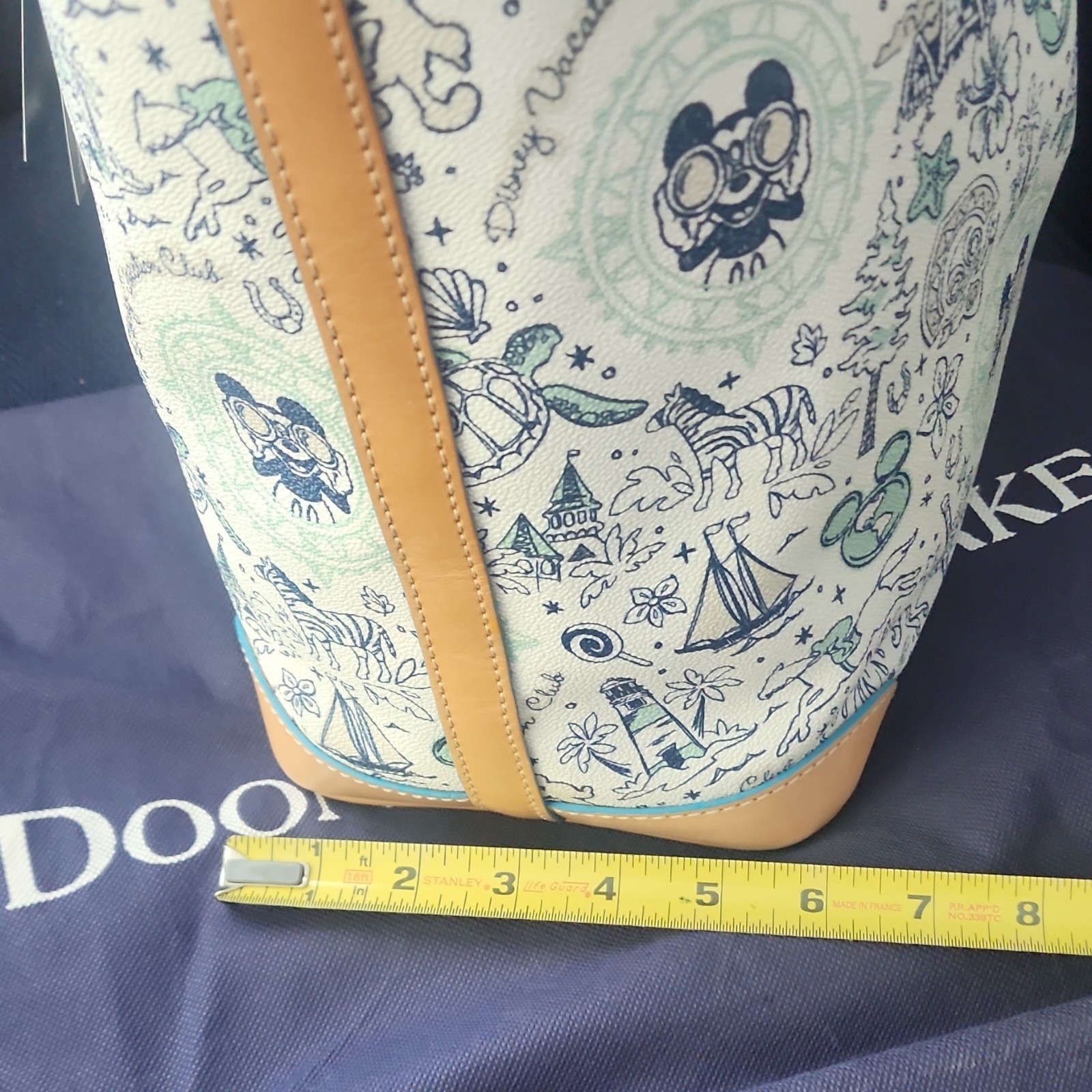 Dooney & Bourke Disney Vacation Club 25th Anniversary Large Multicolor Tote 2016