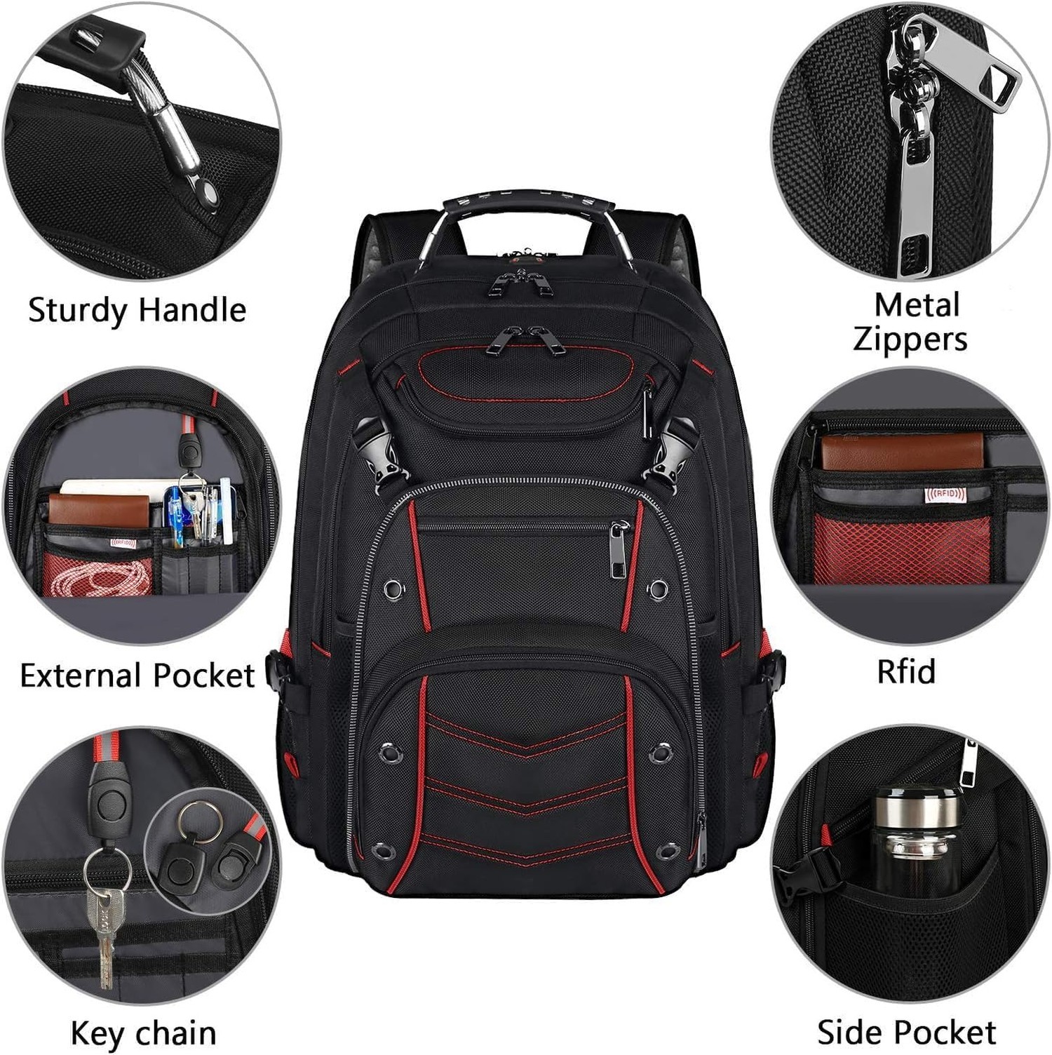 18.4 Laptop Backpack for Men, 55L Extra Large Gaming Laptops Backpack,TSA Fri…
