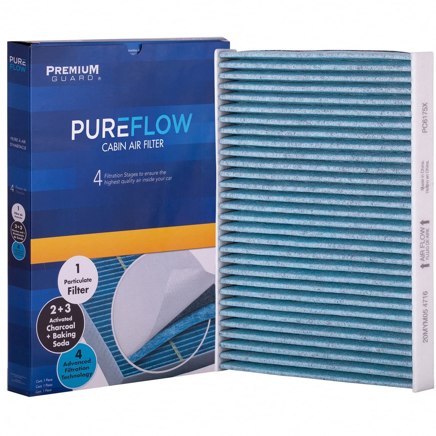 PUREFLOW PC6175X Cabin Air Filter | Fits 2010-2019 Ford Fiesta 1.6L; 2009-202…