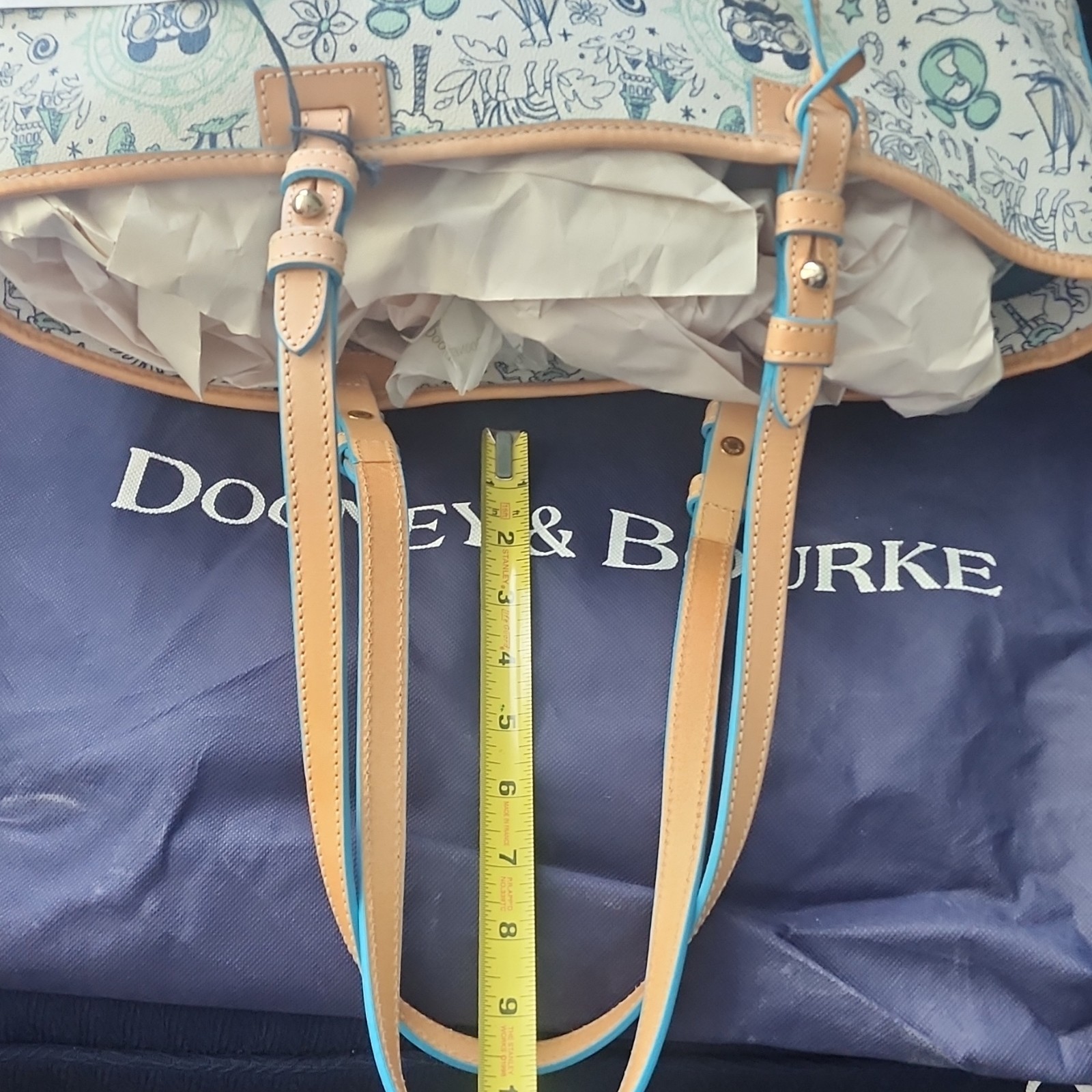 Dooney & Bourke Disney Vacation Club 25th Anniversary Large Multicolor Tote 2016