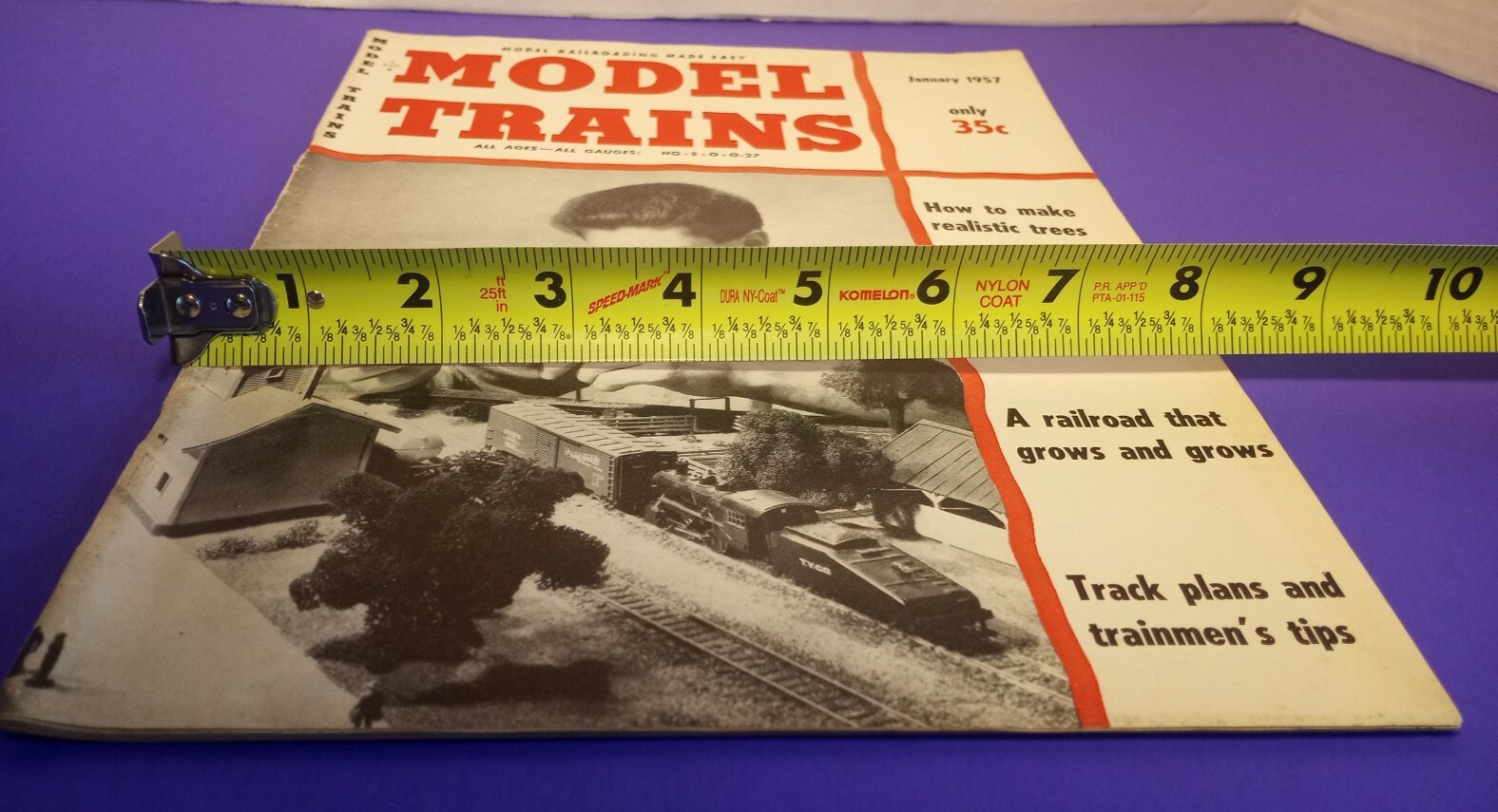 MODEL TRAINS MAGAZINE All Ages Gauges 1957 how to make trees track plans book