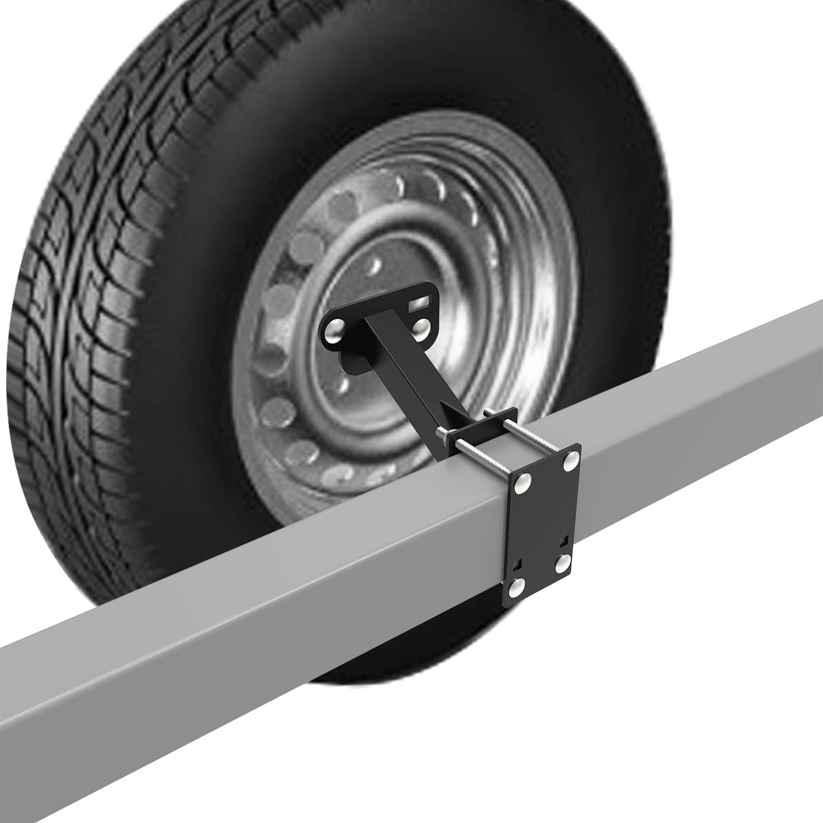 Spare Tire Carrier- Trailer Spare tire Mount, Fits Most 4 & 5 Lugs Wheels, Ho…