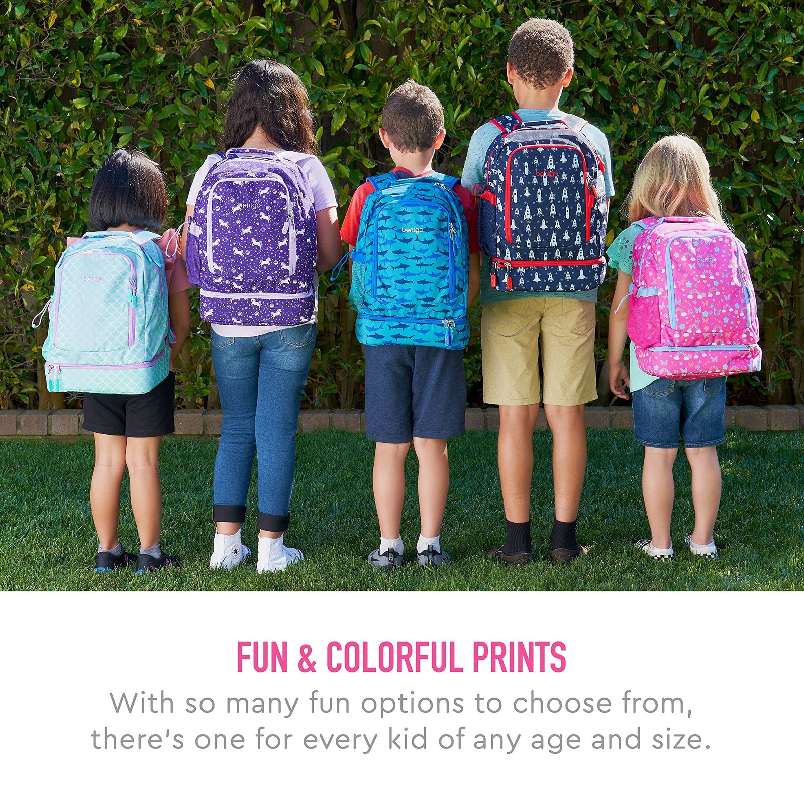 Bentgo 2-in-1 Backpack & Insulated Lunch Bag Set With Kids Prints Lunch Box (…