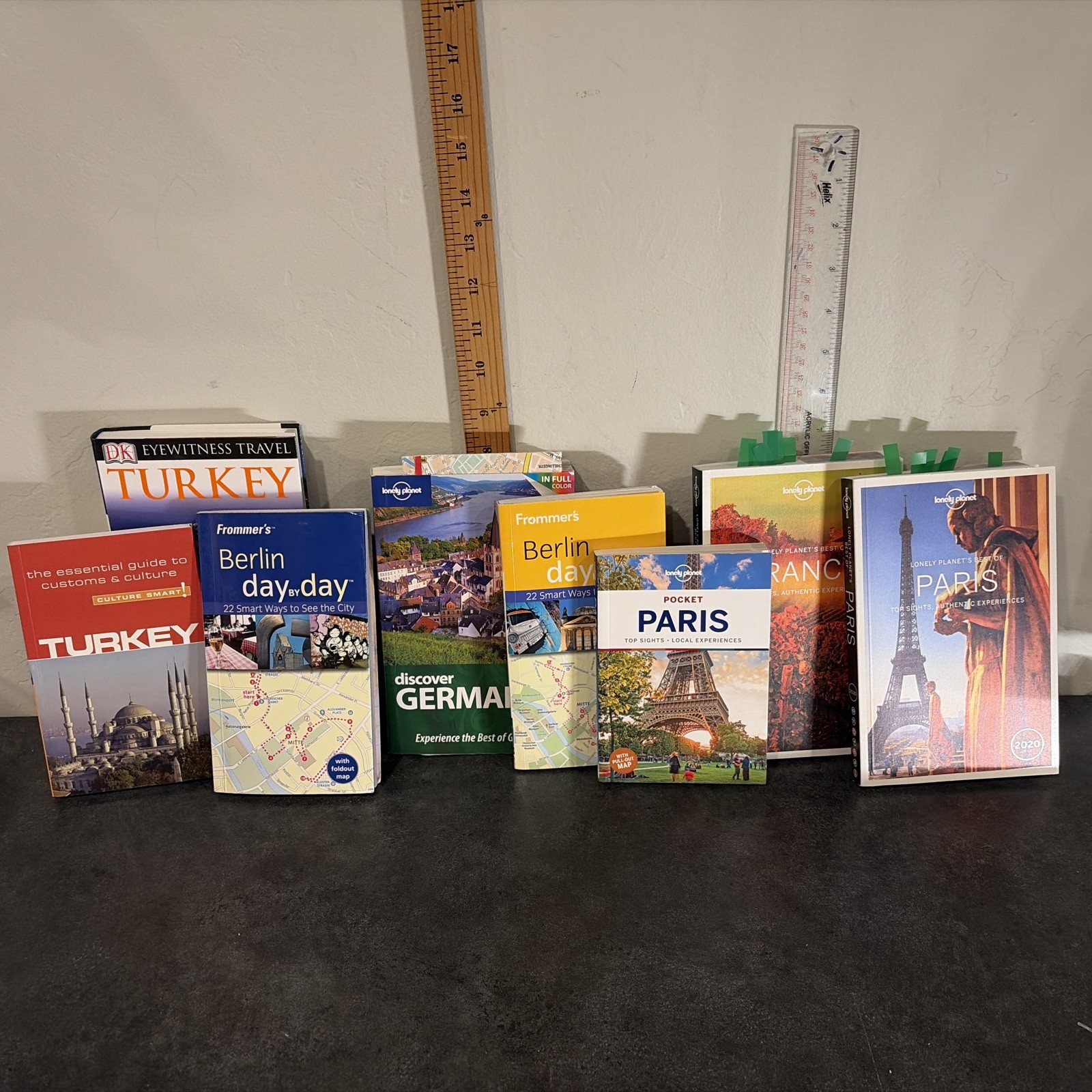Lot of 8 Travel Books – Turkey France Germany Europe Paris Berlin