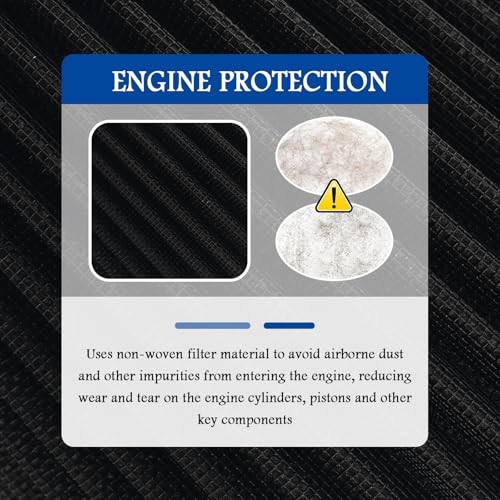 Cold Air Intake Filter with 76,89,102mm Adapter Ring,Round Cone Air Filter for