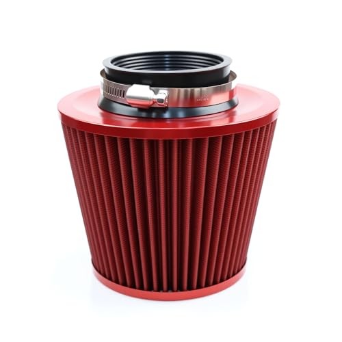 Fiber 3″ Cold Air Intake Filter (RED, 3inch”76mm) 4