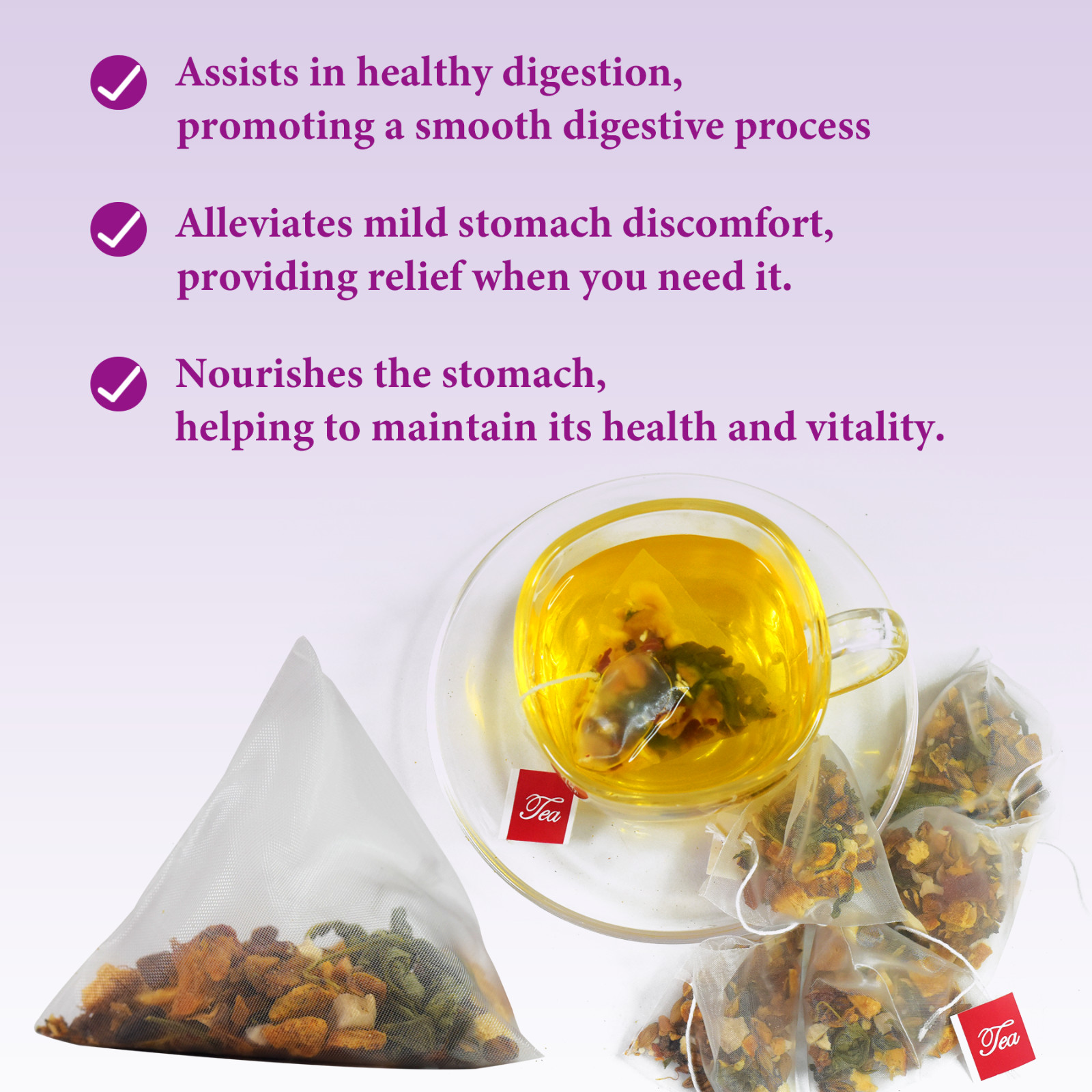 20 Pcs Natural Ulcer Healing Tea Relief Stomach Bloating Gastritis Soothing Tea
