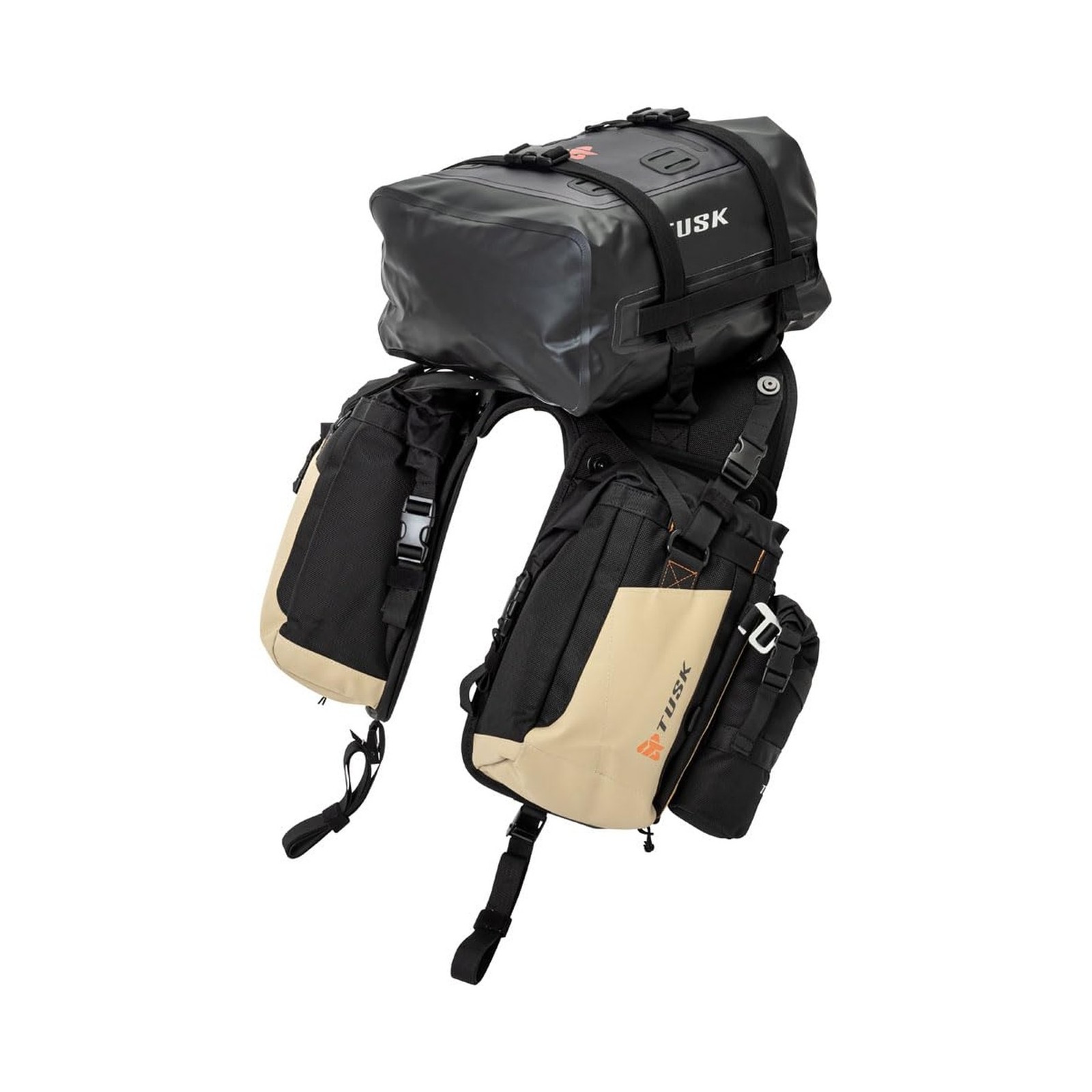 TUSK Excursion Rackless Luggage System w/Small Dry Duffel & Bottle Holders 69…