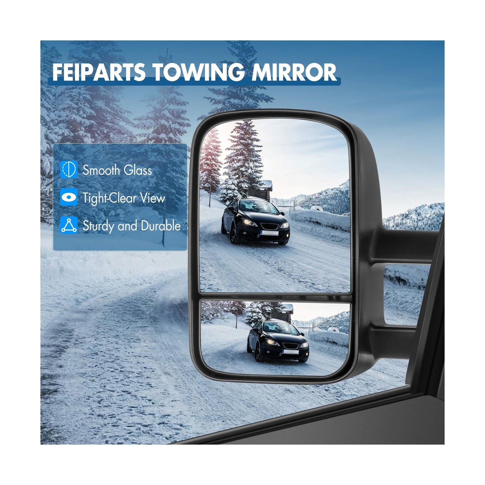 Tow Mirrors Towing Mirrors Fit for 1997-2003 for Ford for F150 Standard Exten…