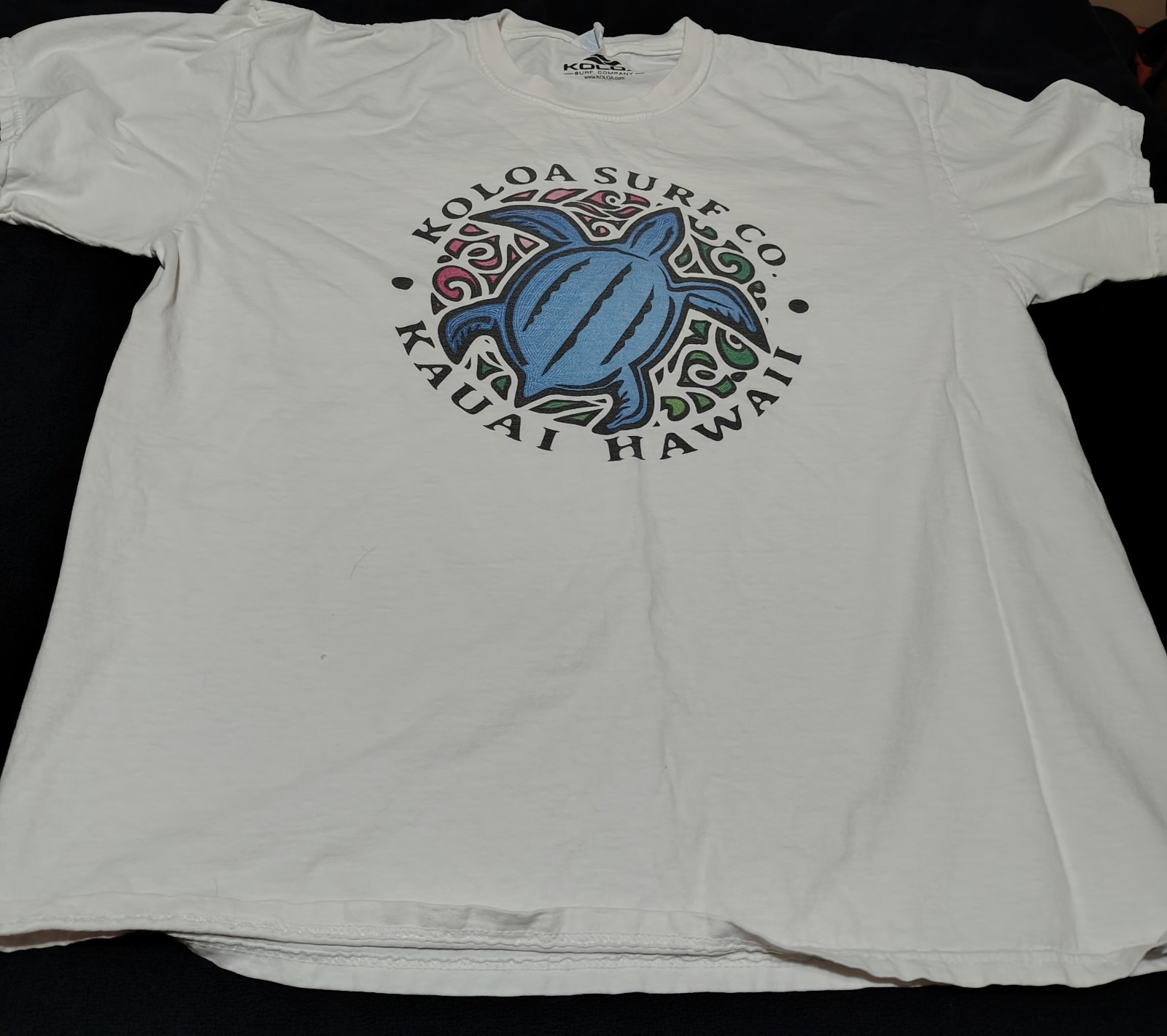 Koala Surf Hawaii Sea Turtle White Heavyweight Men’s XL T-Shirt Gently Used
