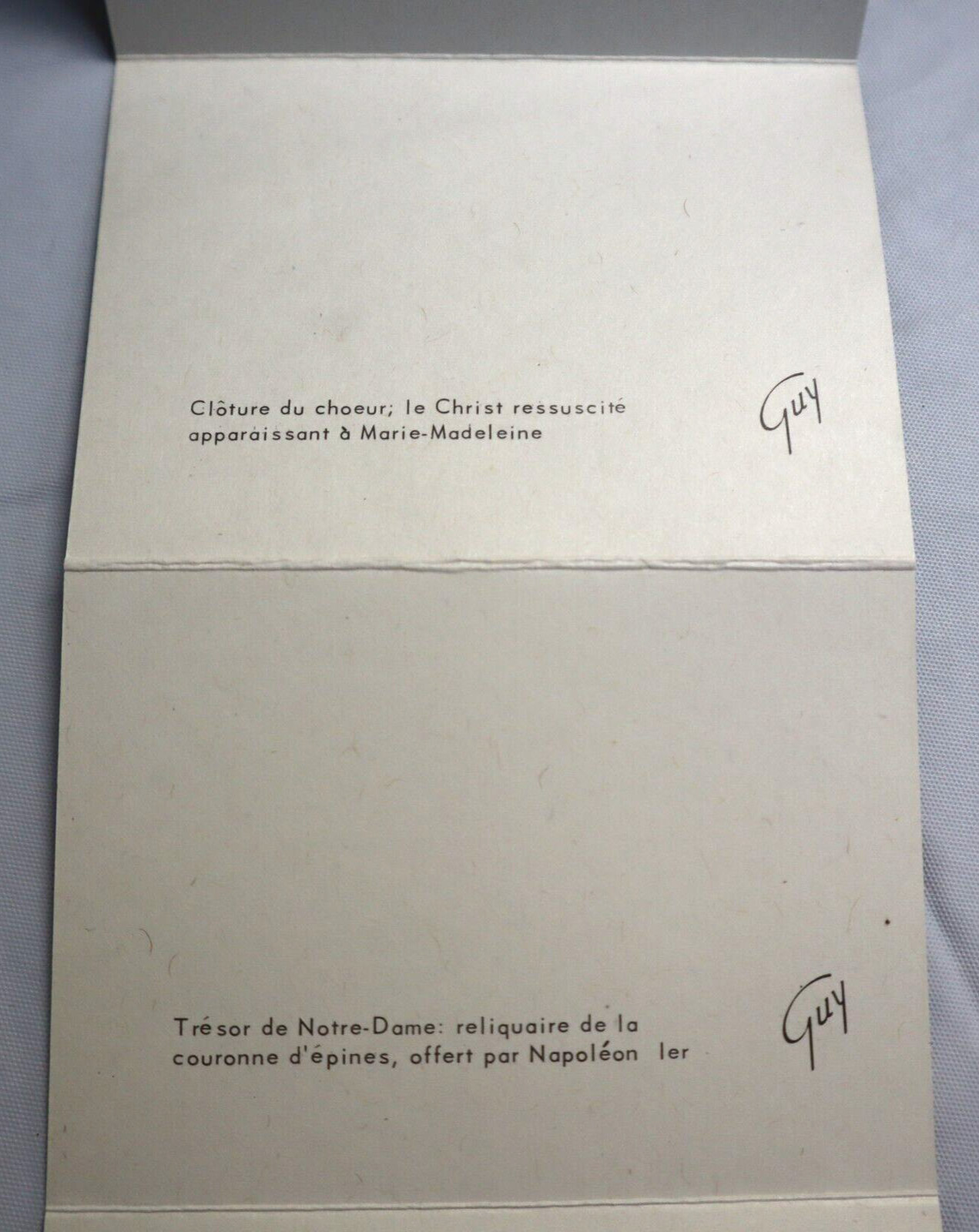 Photochrome Editions Guy Paris France Notre Dame Folder Mini Souvenir Vtg 1960s