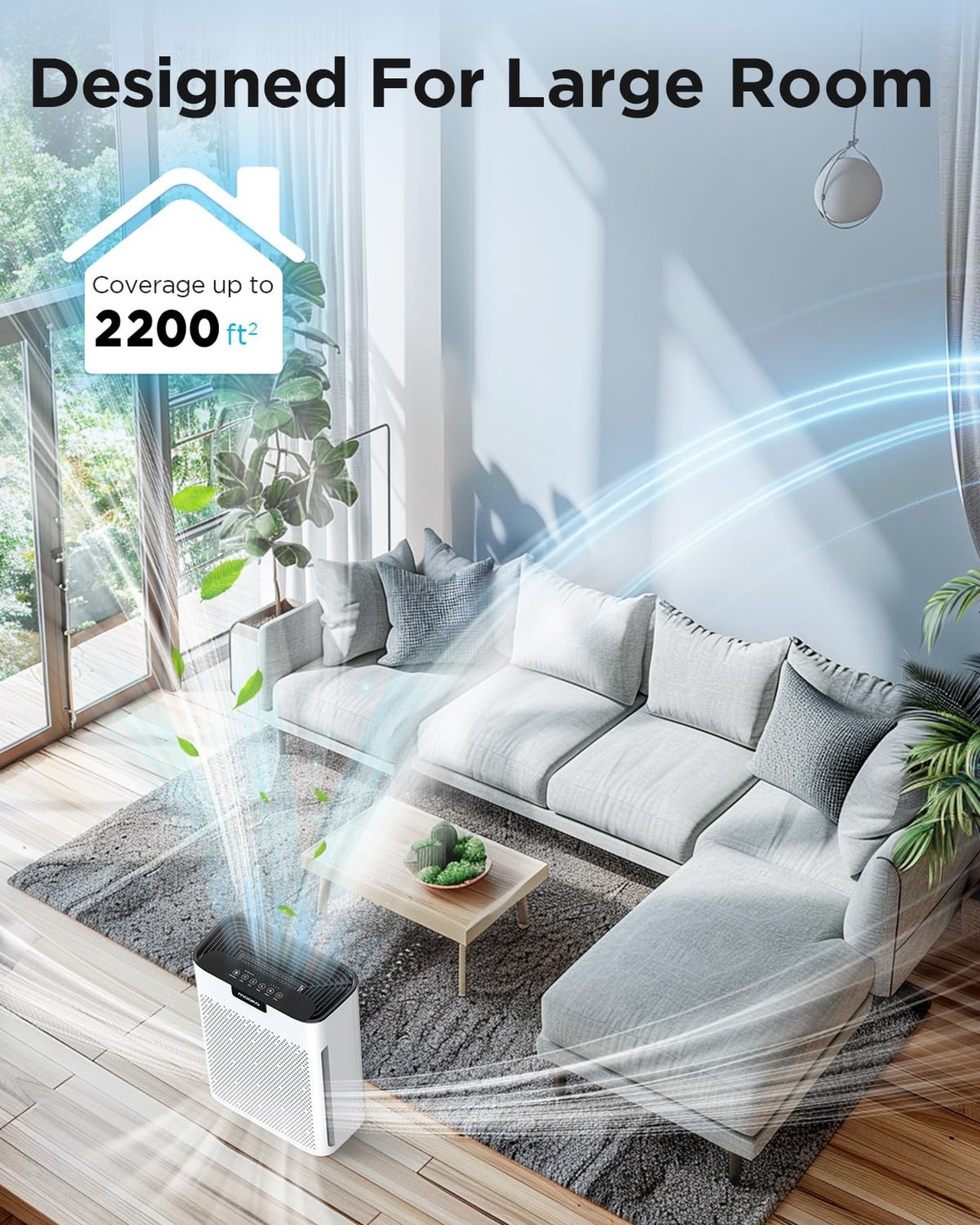Air Purifiers for Home Large Room 2200 Ft² with Washable Filters, M… Fast