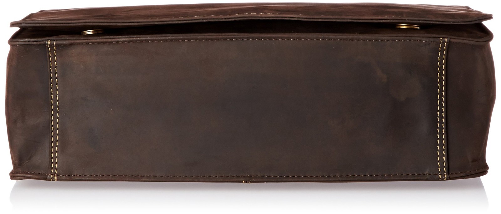 Visconti Visconti Leather Distressed Messenger Bag Harvard Collection, Mocha,…