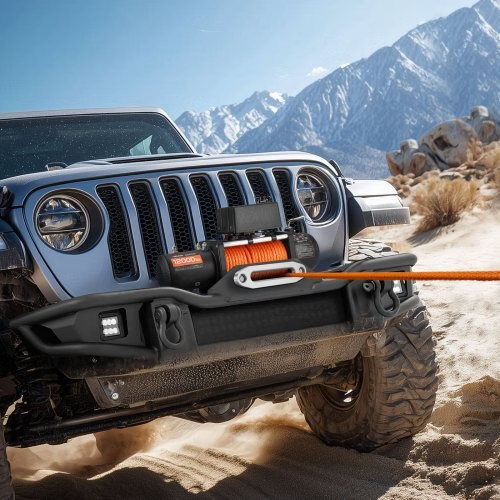 Electric Winch, 12000 lbs Load Capacity, 12V DC Truck Winch with ?&brvbar;0.36 i