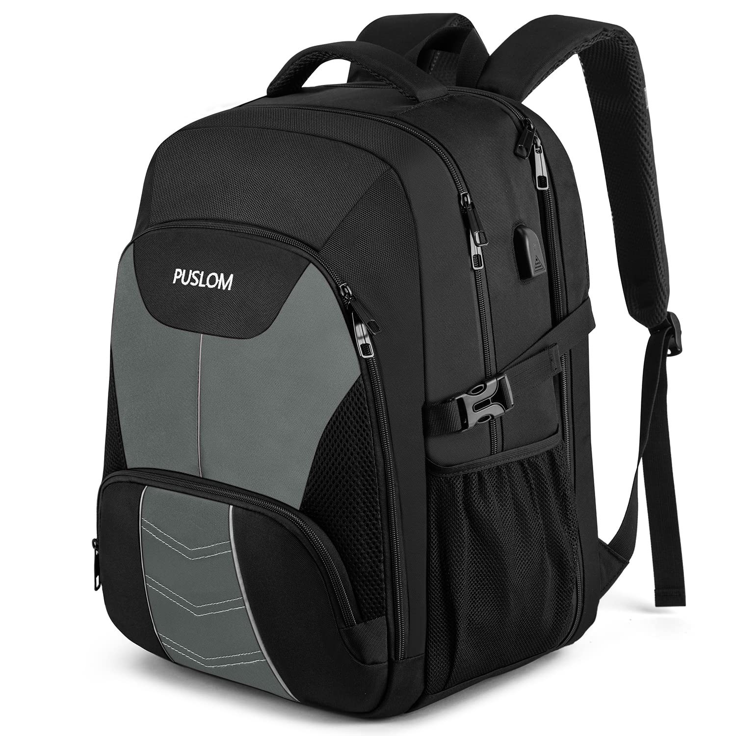 PUSLOM Extra Large Travel Laptop Backpack for Men 55L,Water Resistant 18.4 in…