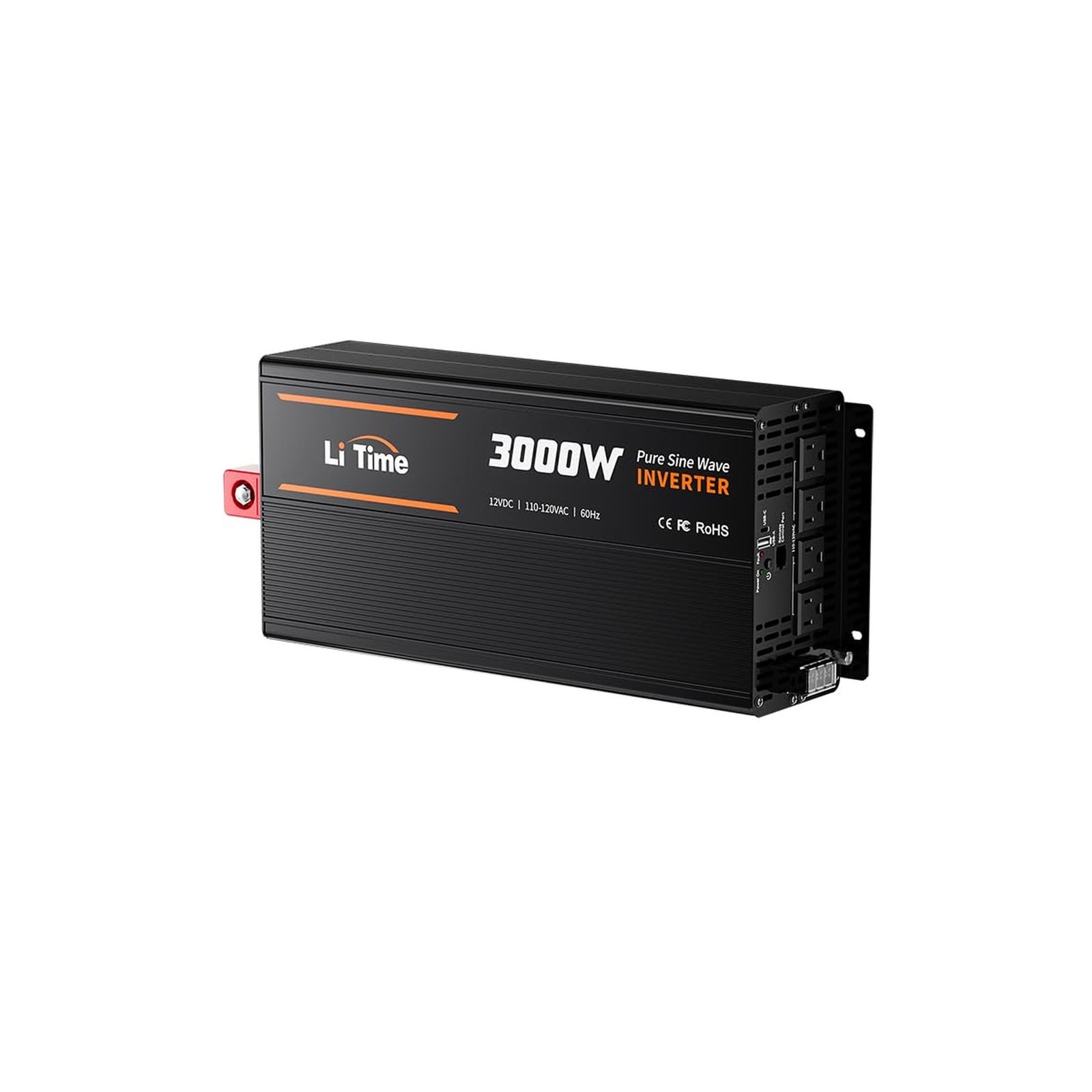 LiTime 3000W Pure Sine Wave Inverter 12V DC to 120V AC Converter with Remote …