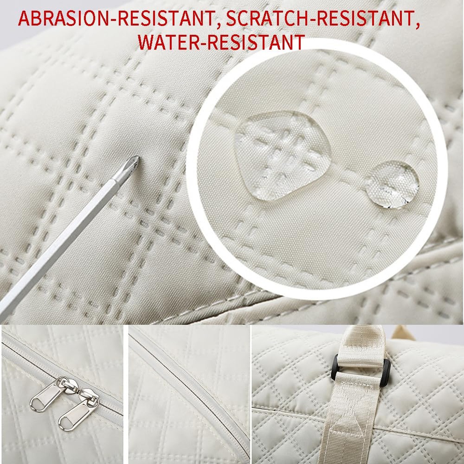 Cute Travel Bag Weekend White Duffel Cute Overnight Gym Tote Carry On Bag for…